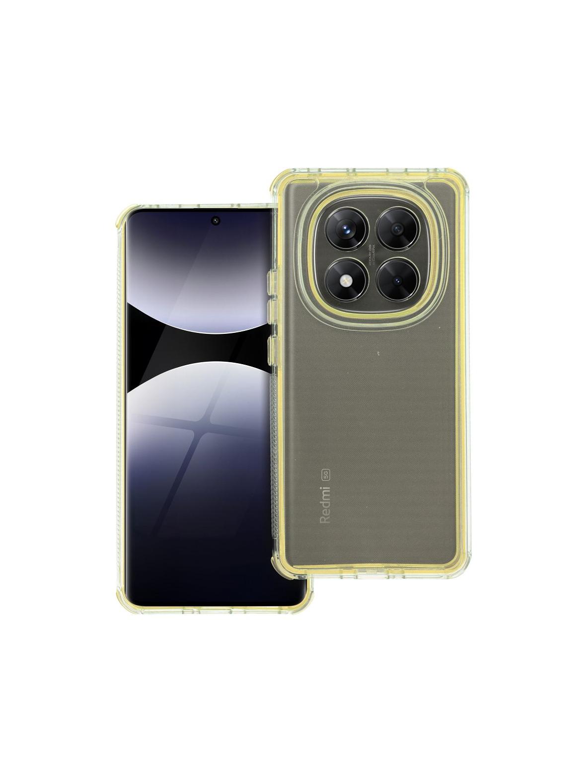 Futerał MATRIX CLEAR do XIAOMI Redmi Note 14 PRO 5G / 14 PRO PLUS 5G żółty