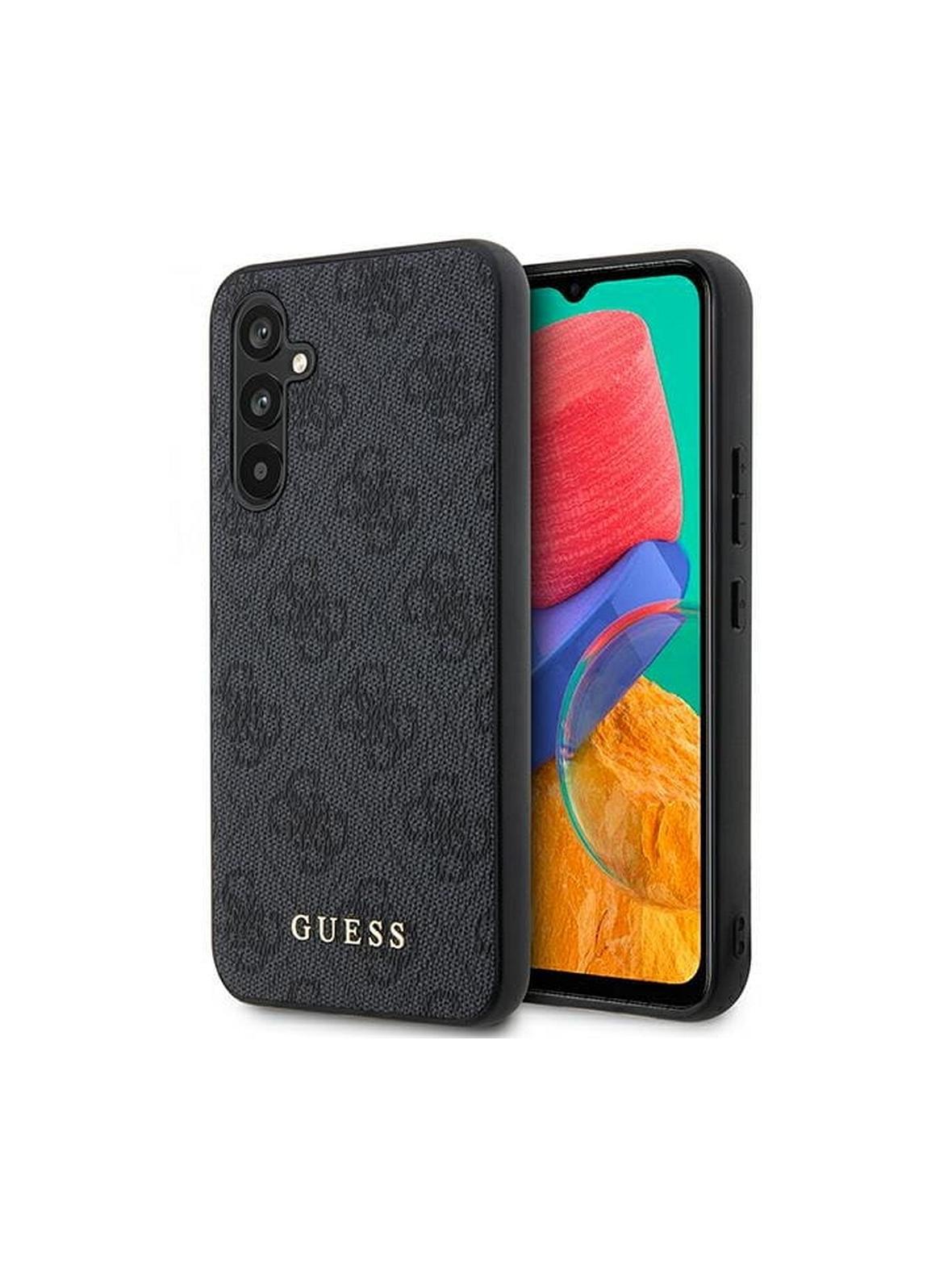 GUESS futerał do SAMSUNG A54 GUHCSA54G4GFGR (4G Metal Gold Logo) szary