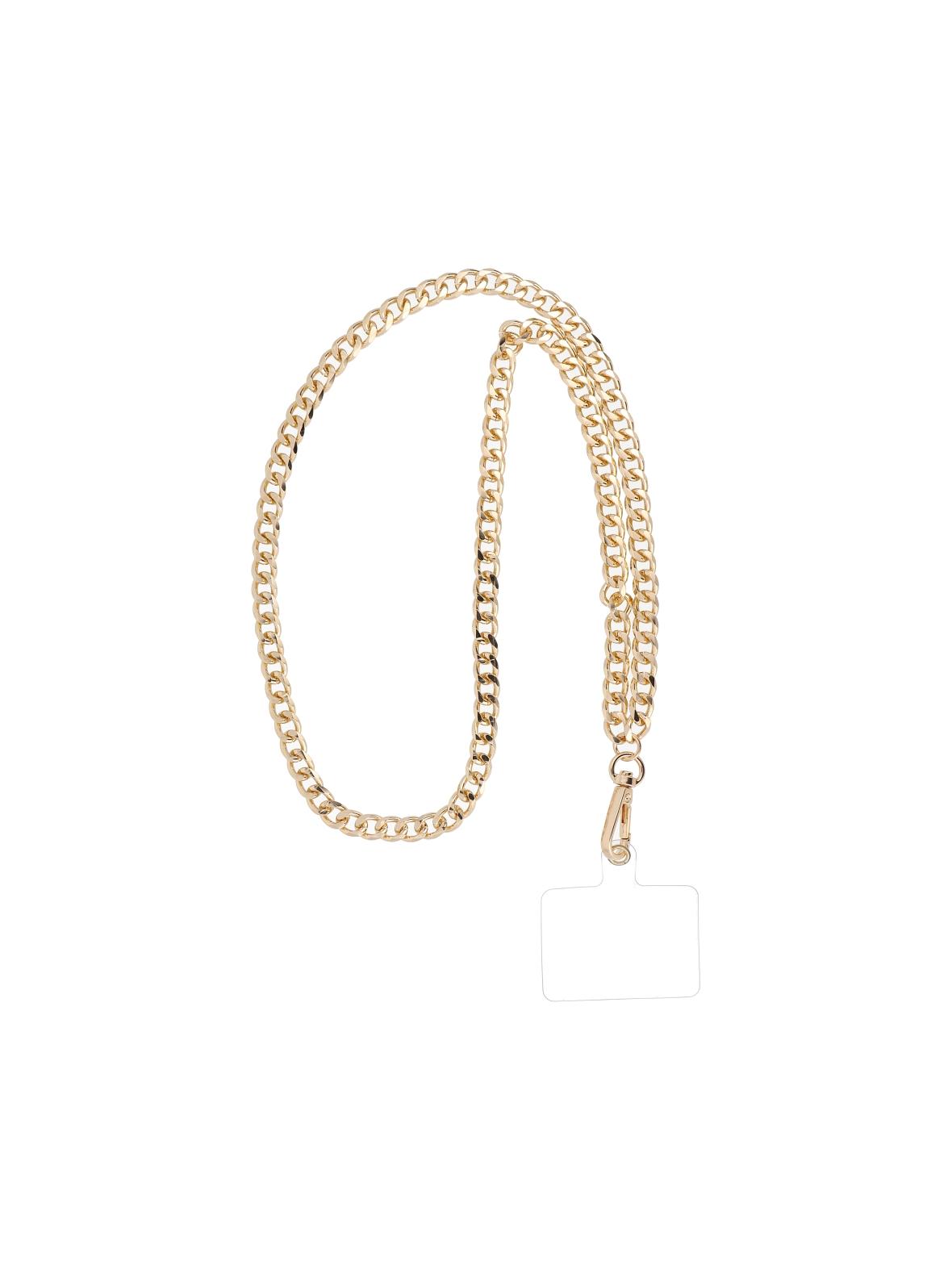 Smycz do telefonu, Zawieszka do telefonu - CHAIN #81 / długość sznura 80cm (40cm w pętli) / na szyję - złoty