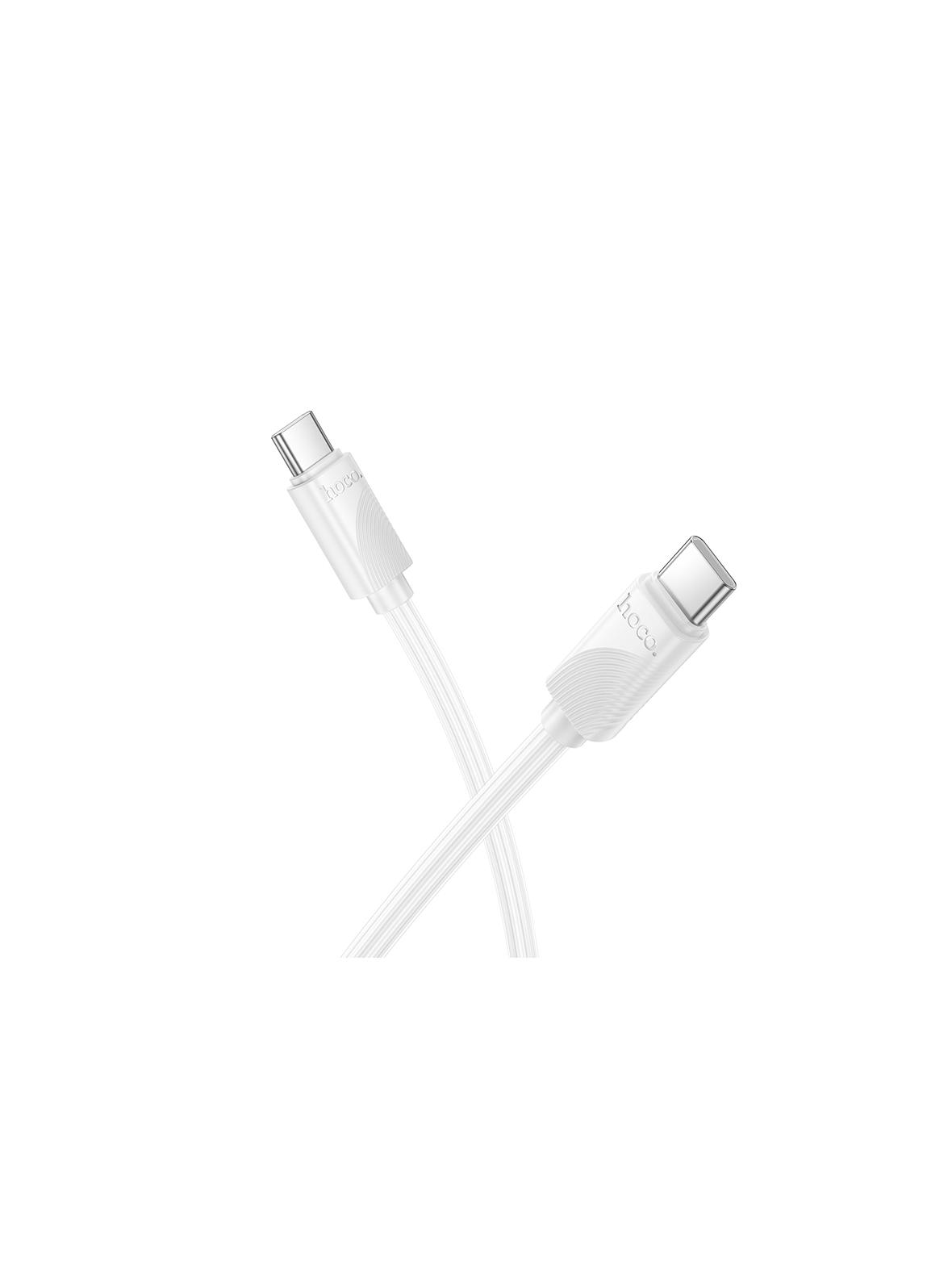 Kabel USB C do USB C Hoco 3A 60W 1 m X114 biały
