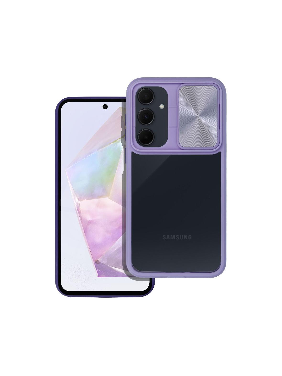 Futerał SLIDER do SAMSUNG A35 5G fioletowy