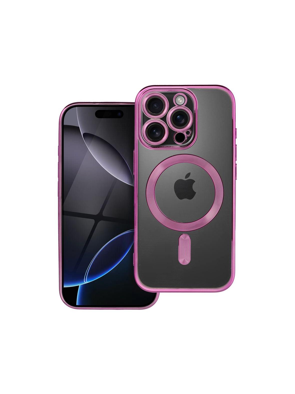 Futerał ELECTRO MAG COVER kompatybilny z MagSafe do IPHONE 16 Pro różowy