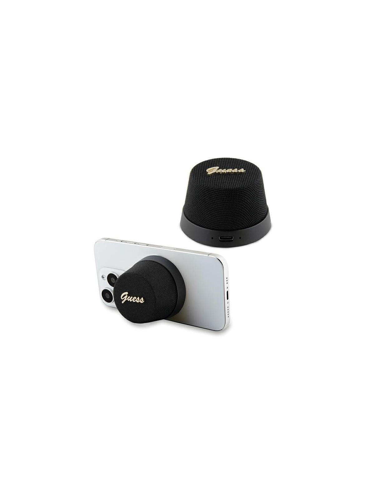 Głośnik bluetooth Guess Magnetic Script Metal GUWSC3ALSMK czarny