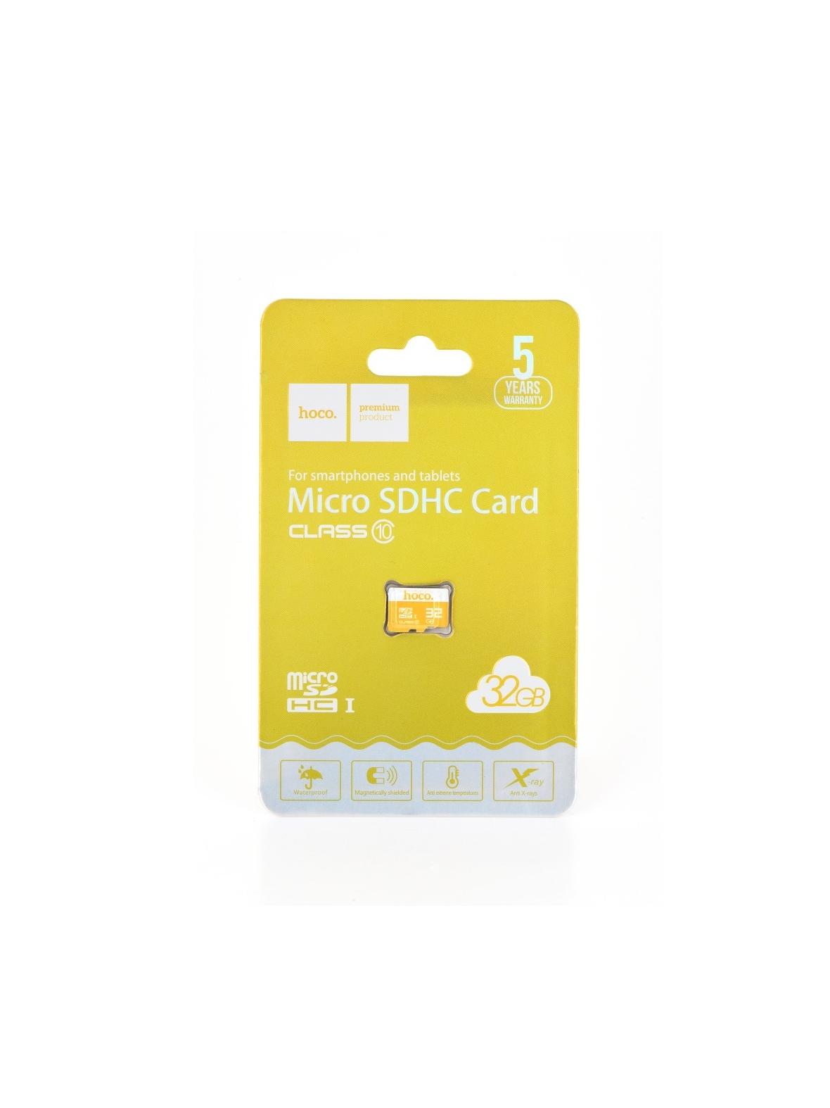 Karta microSD 32GB class 10 Hoco żółta