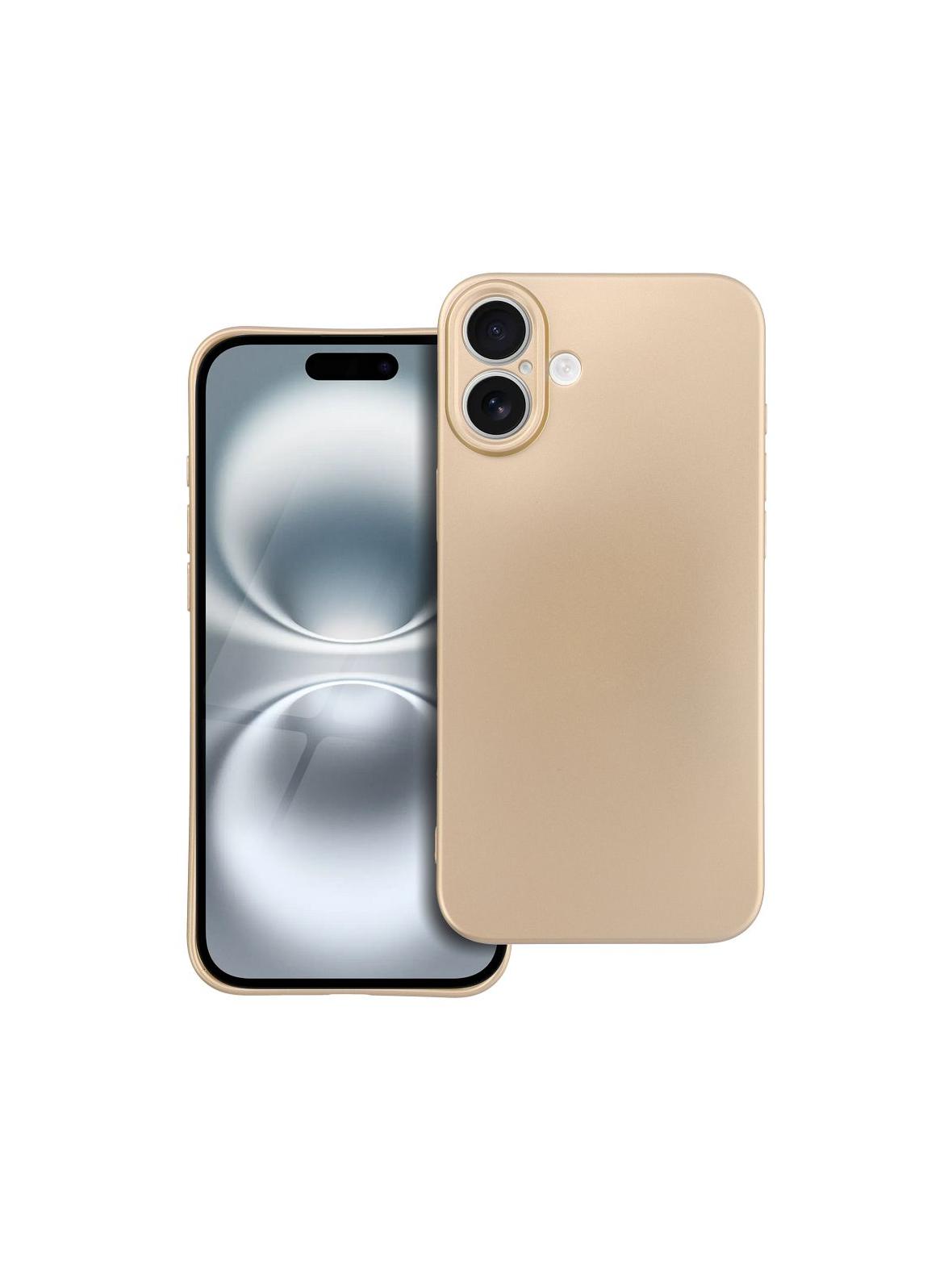 Futerał METALLIC do IPHONE 16 Plus złoty