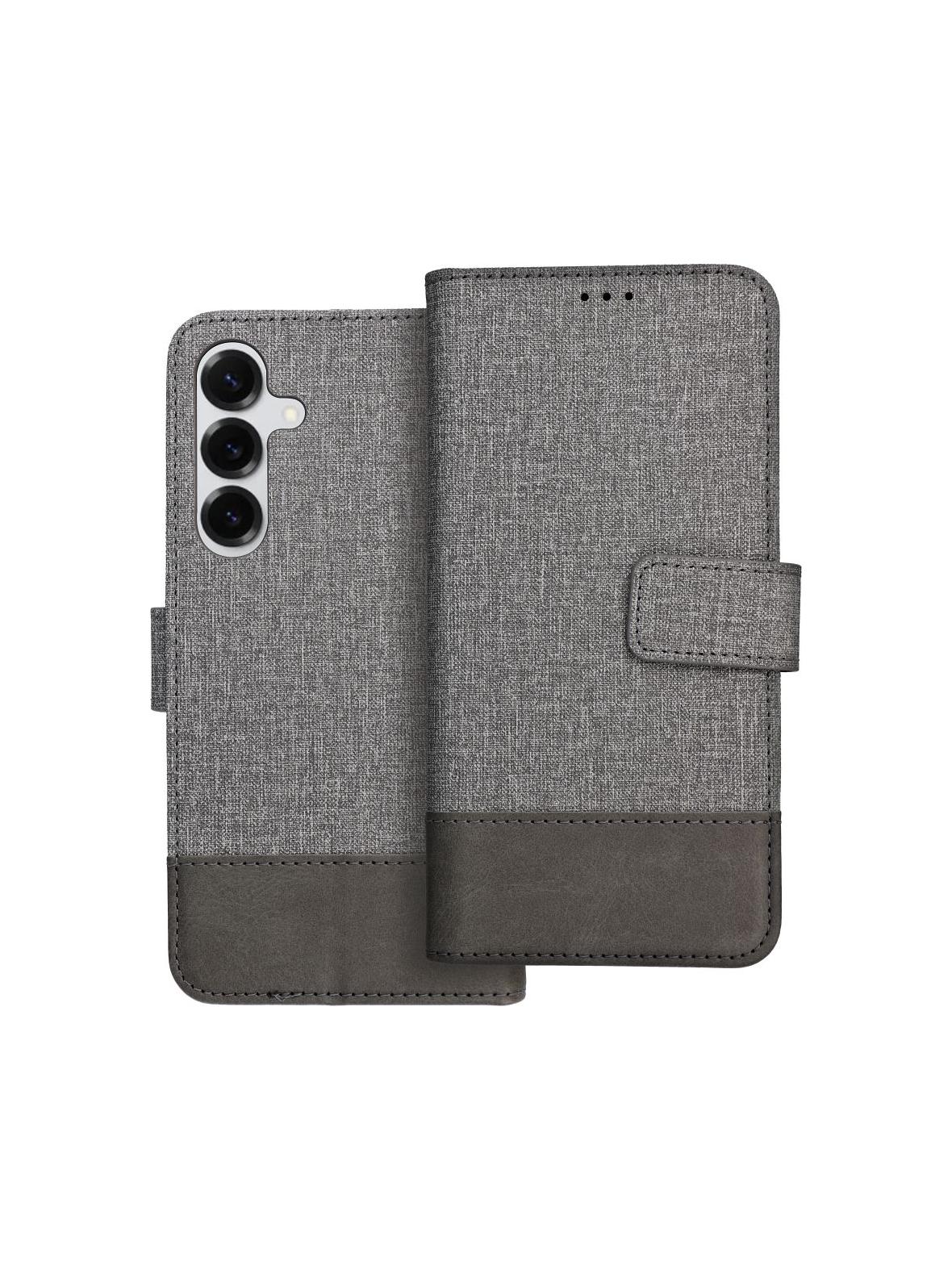 Kabura GOMMA Book do SAMSUNG S25 Plus szary