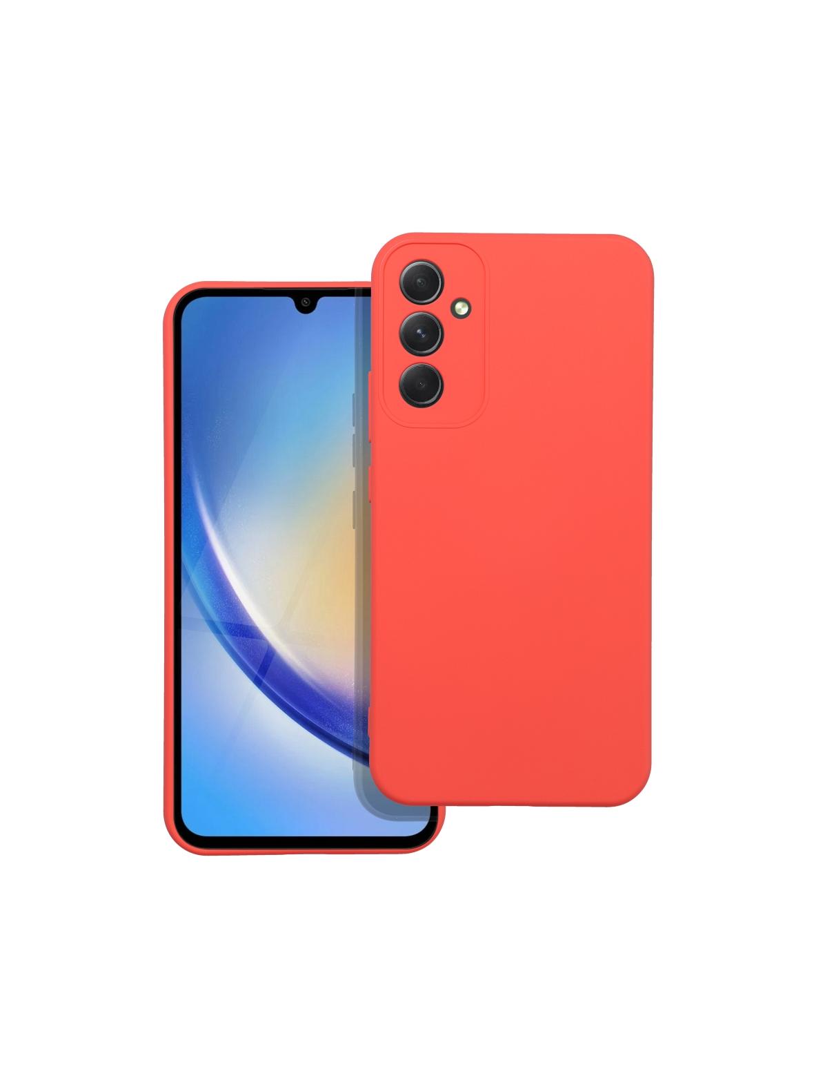 Futerał SILICONE do SAMSUNG A34 5G brzoskwiniowy