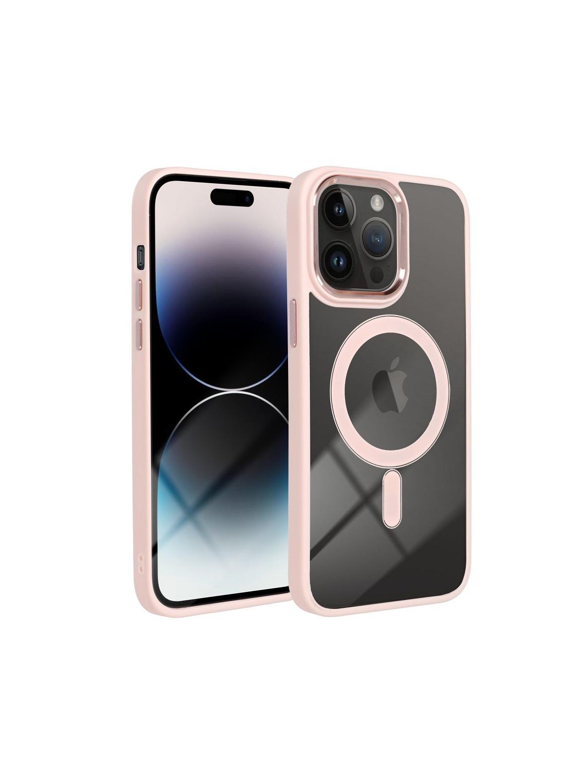 Futerał COLOR EDGE MAG COVER kompatybilny z MagSafe do SAMSUNG A07 różowy