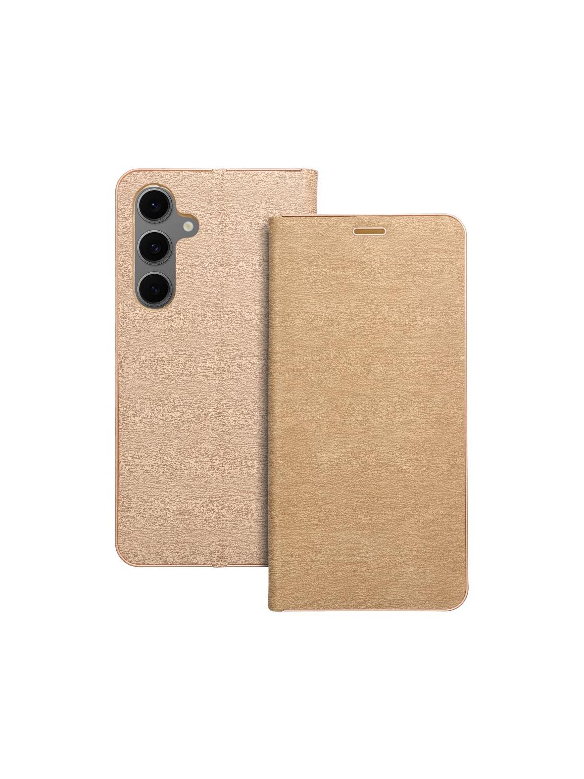 Kabura LUNA Book Gold do SAMSUNG S24 FE złoty