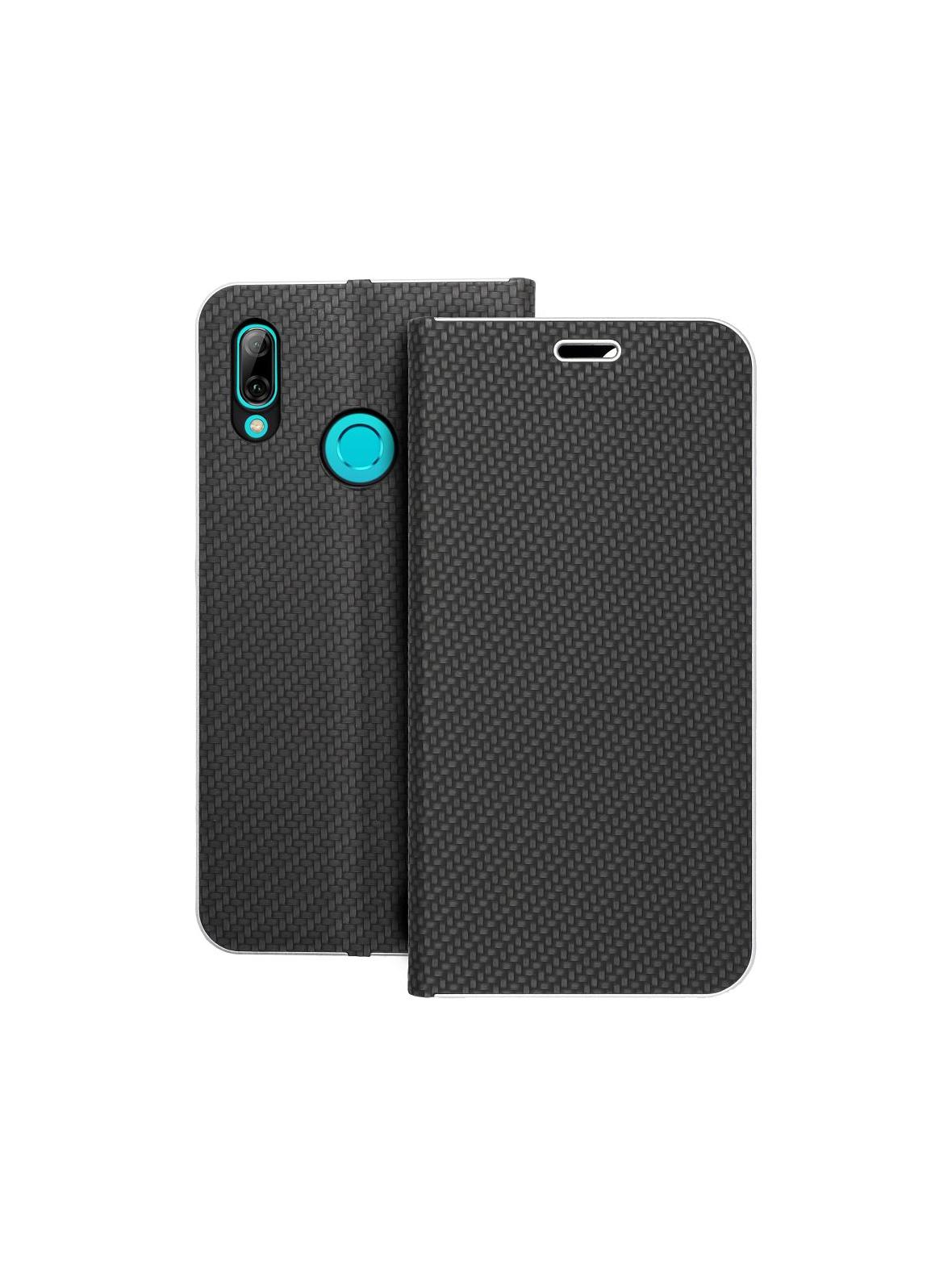 Kabura LUNA Book Carbon do HUAWEI P Smart 2019 czarny