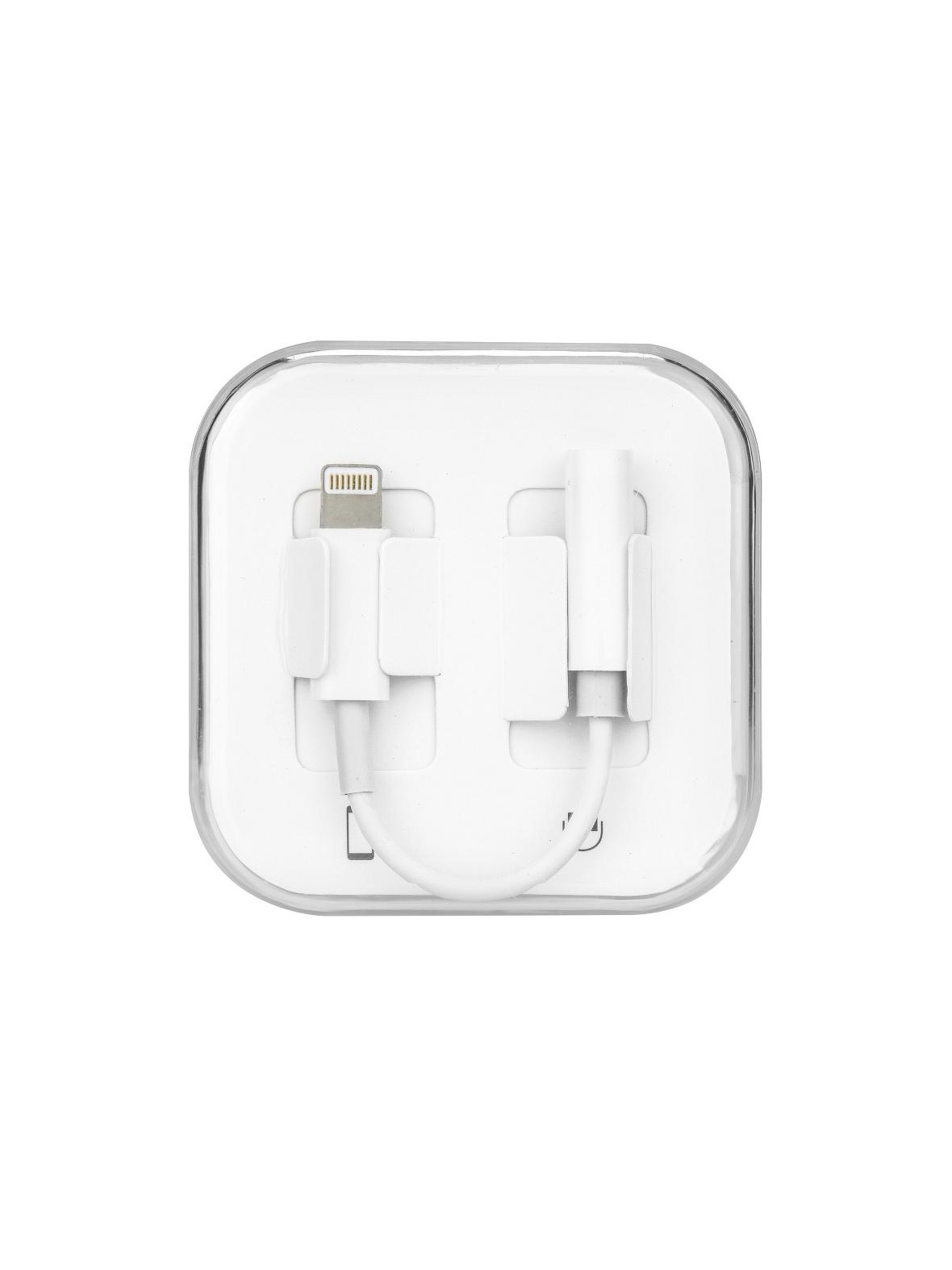 Adapter AUX Lightning (męski) do Jack 3,5 mm (żeński) BOX biały