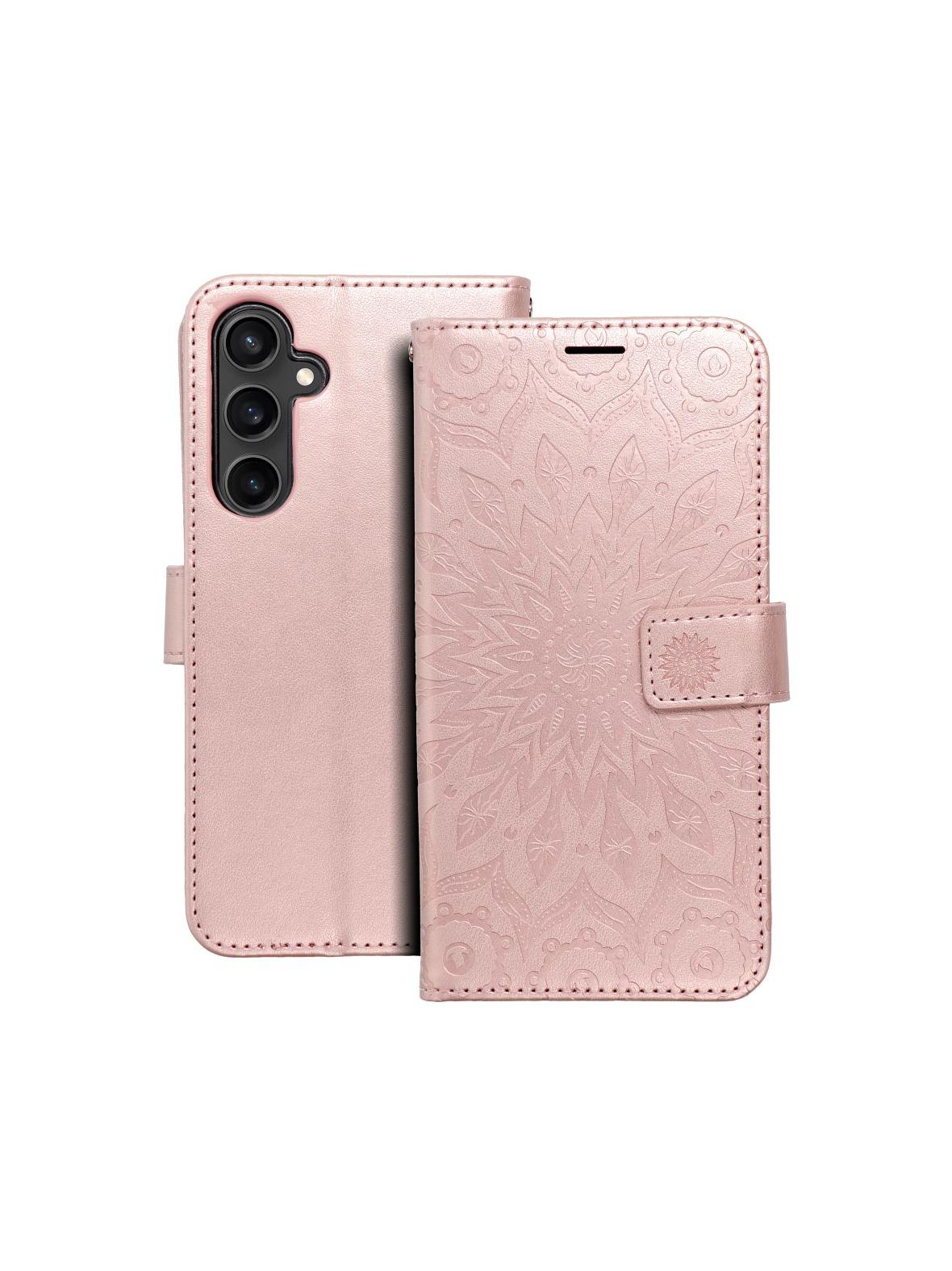 Kabura MEZZO Book do SAMSUNG S23 FE mandala złoty róż