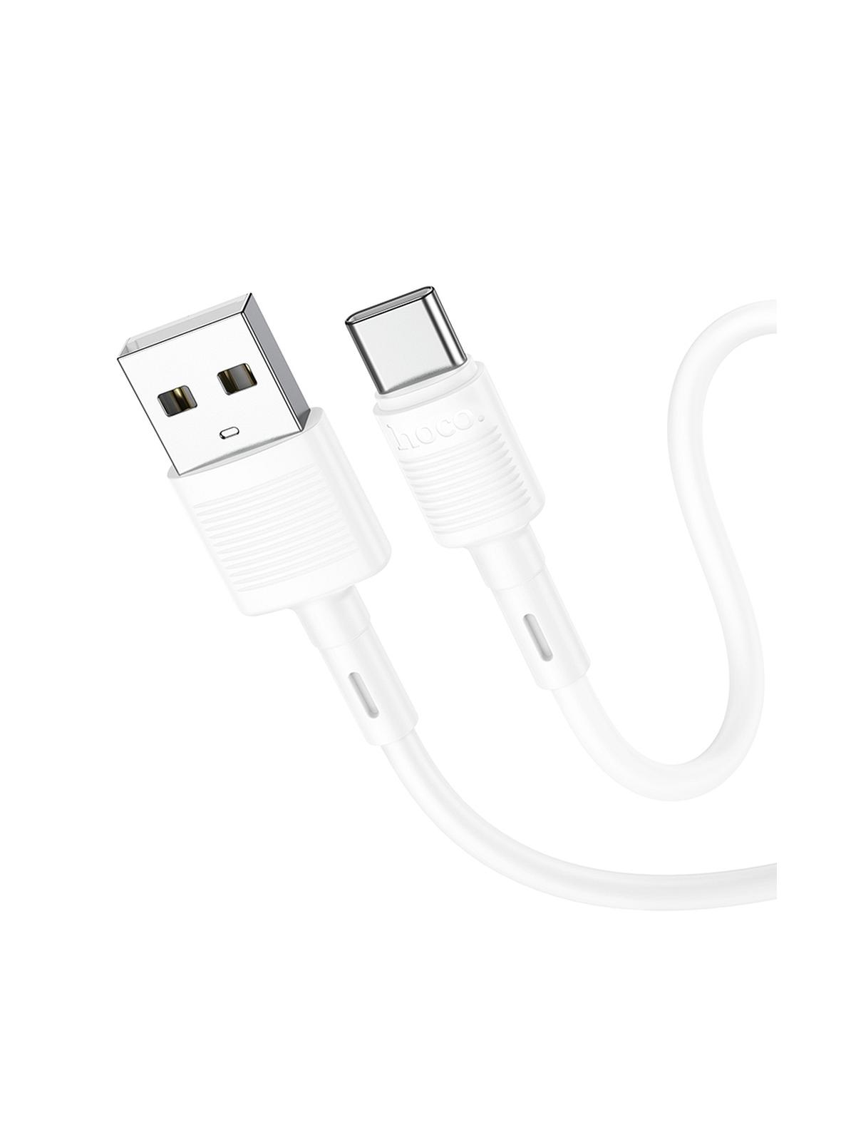 Kabel USB A do USB C Hoco 3A 1 m X83 biały