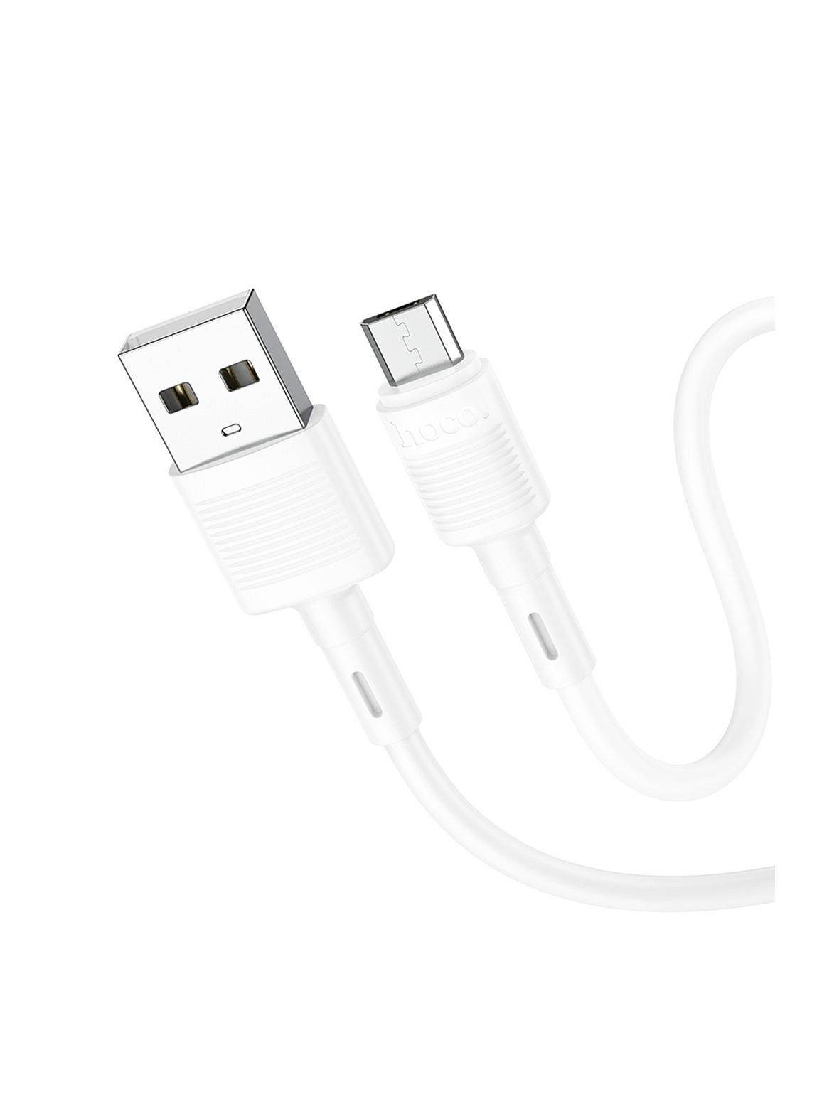 Kabel USB A do Micro USB Hoco 2,4A 1 m X83 biały