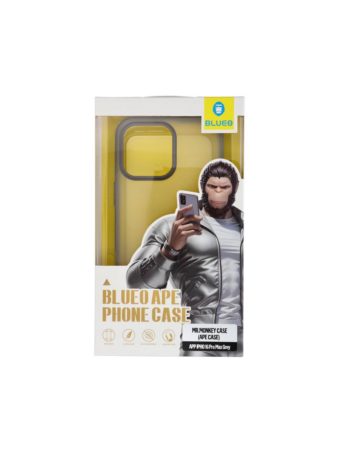 BLUEO APE Phone Case - Apple iPhone 16 Pro Max szary