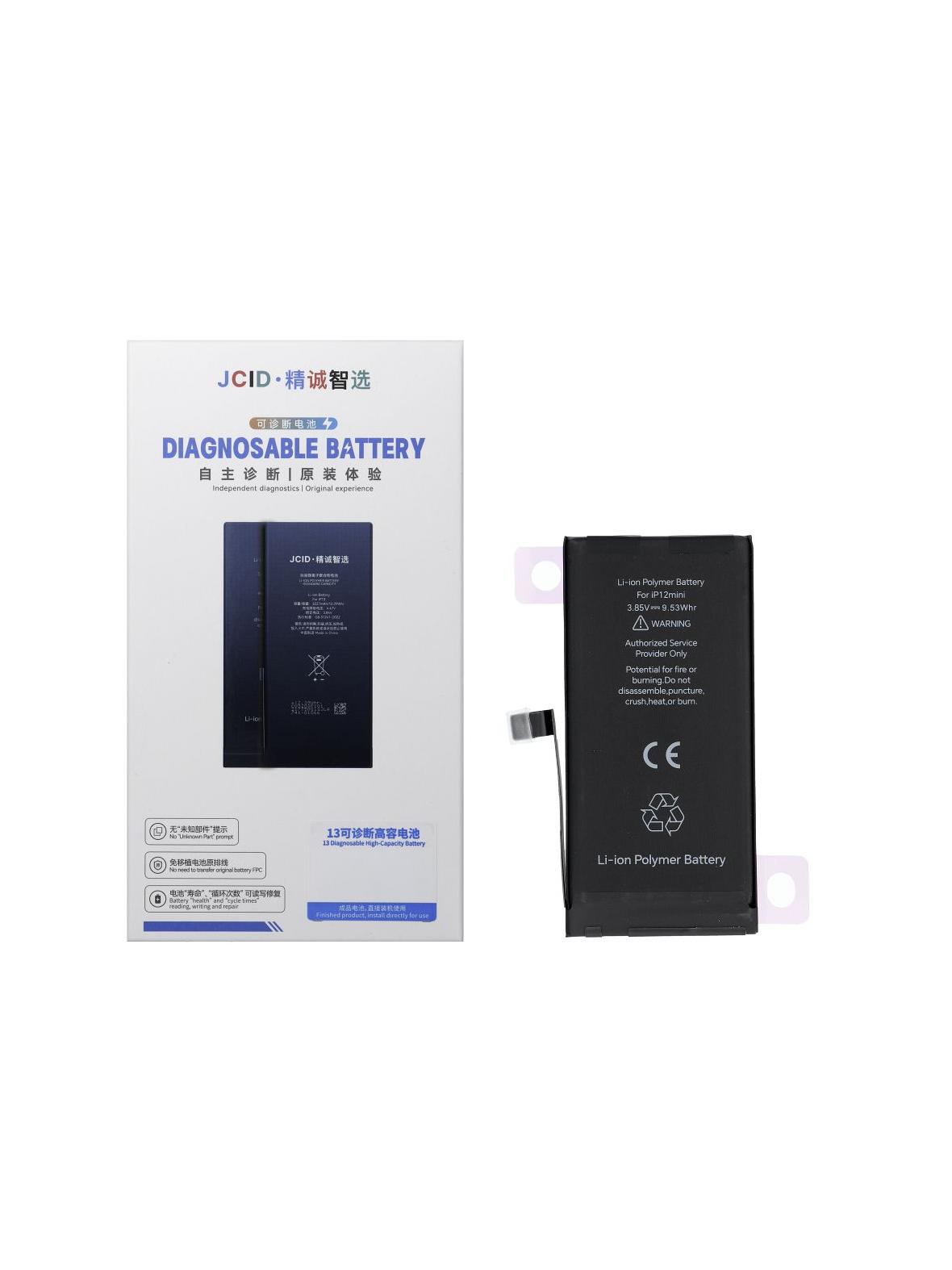 JCID Bateria z możliwością przypisania do iPhone 12 Mini 2460 mAh (zwiększona pojemność)
