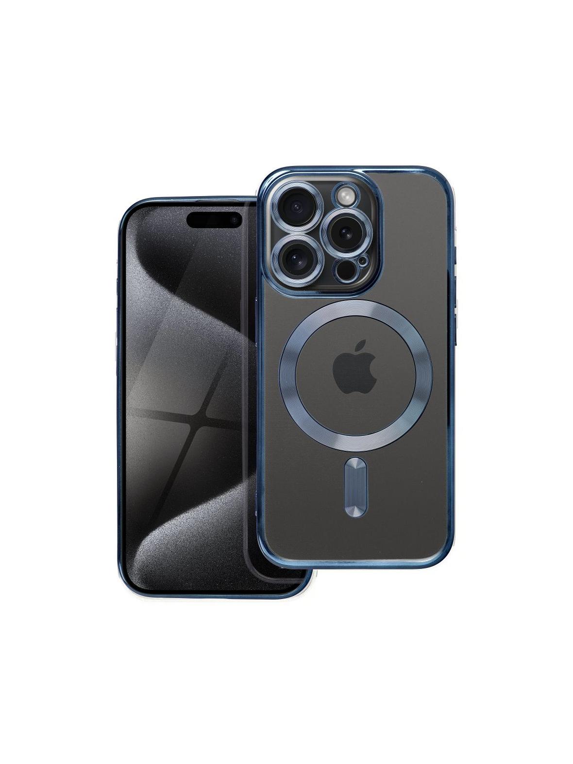 Futerał ELECTRO MAG COVER kompatybilny z MagSafe do IPHONE 15 Pro tytanowy niebieski