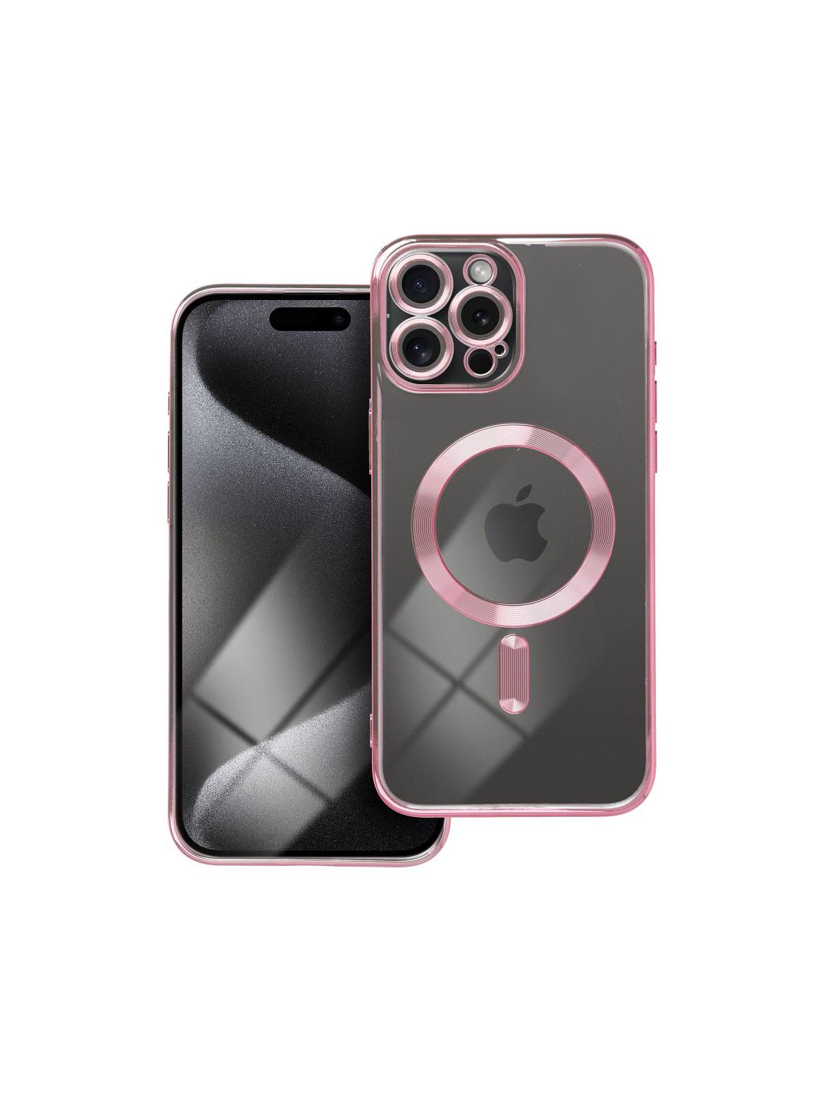 Futerał ELECTRO MAG COVER kompatybilny z MagSafe do IPHONE 15 Pro Max złoty róż