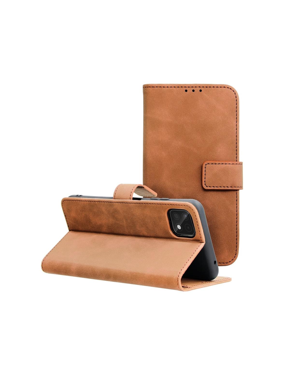 Kabura TENDER Book do SAMSUNG A22 5G brązowy