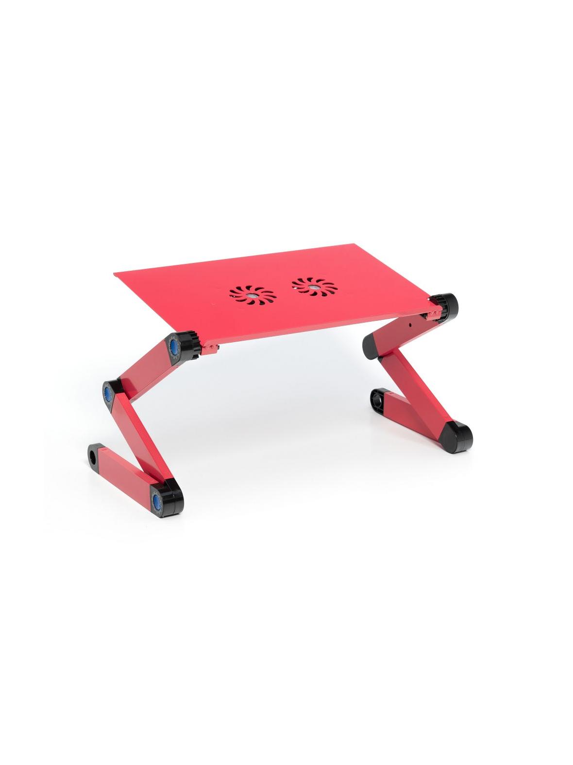 Podstawka pod laptop uniwersalna regulowana + chłodzenie YL-803 czerwona