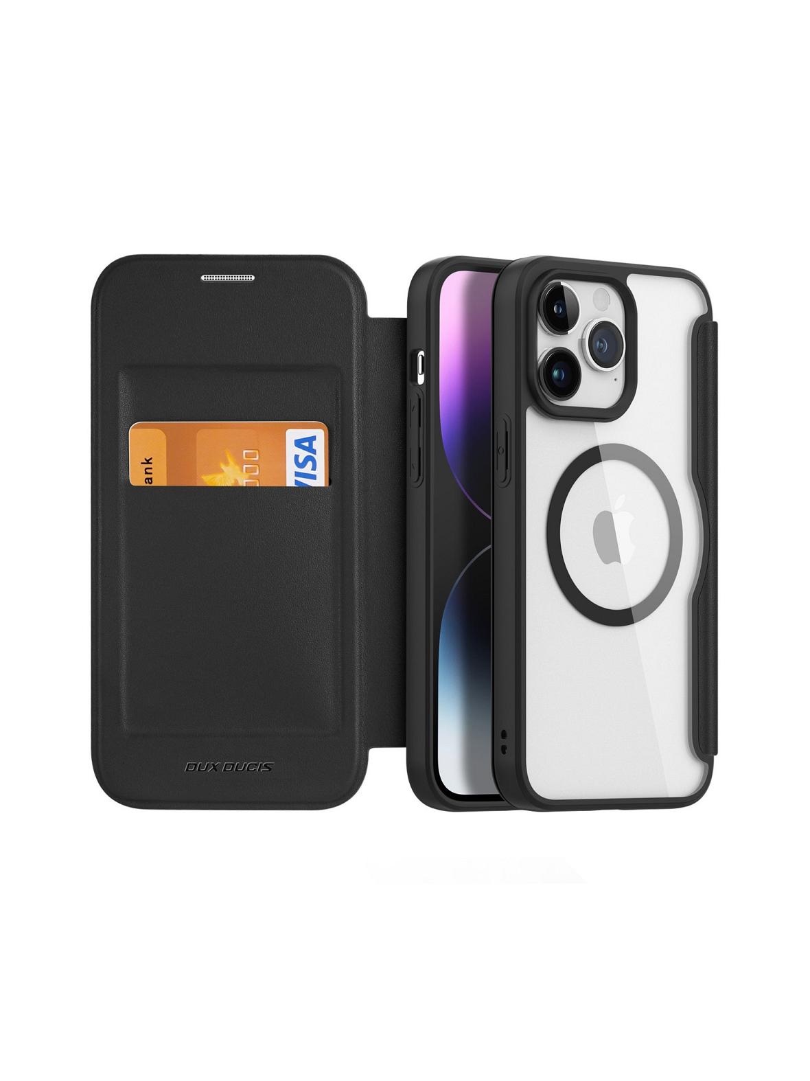 DUX DUCIS kabura SKIN X PRO kompatybilna z MagSafe do IPHONE 15 Pro czarna