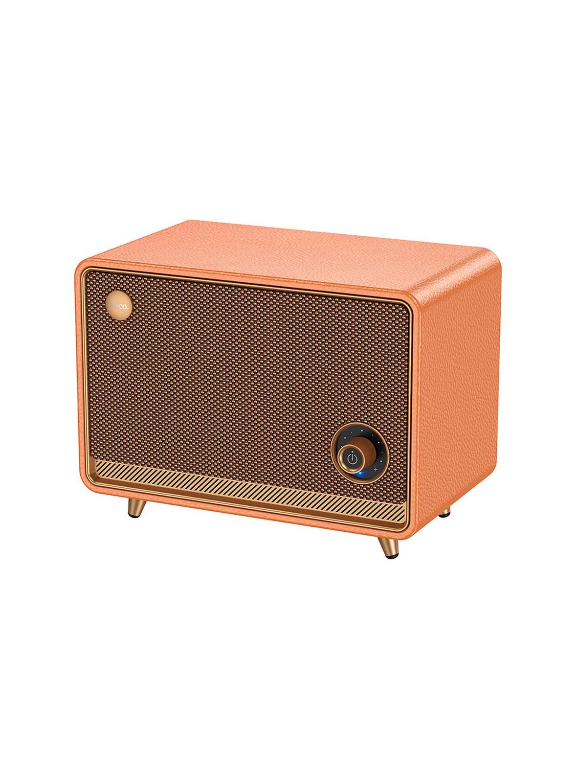 Głośnik bluetooth retro 30W 10h Hoco BS65 pomarańczowy
