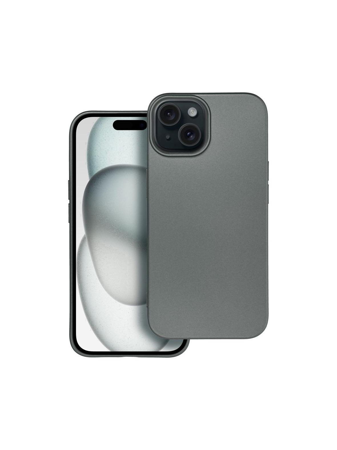 Futerał METALLIC do IPHONE 15 szary