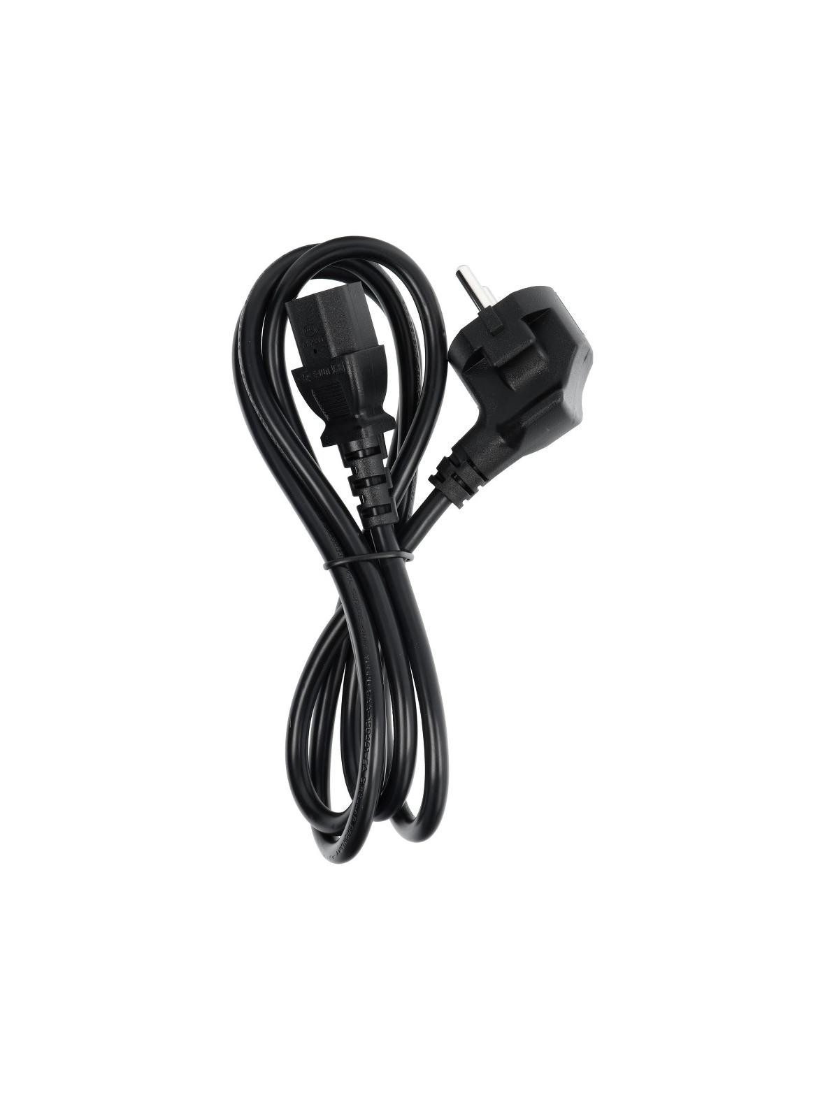 Kabel zasilający do komputera PC / drukarka / monitor 230V 16A 1,5 m czarny