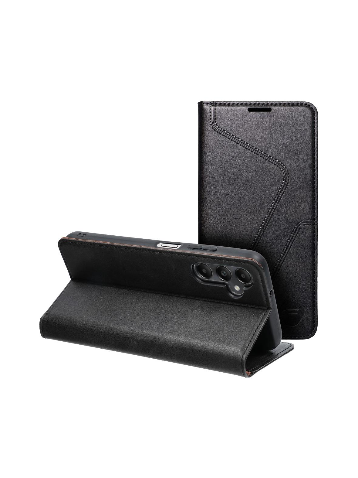 Pokrowiec na Samsung A05S Forcell F-Protect RFID Blocker Book czarny