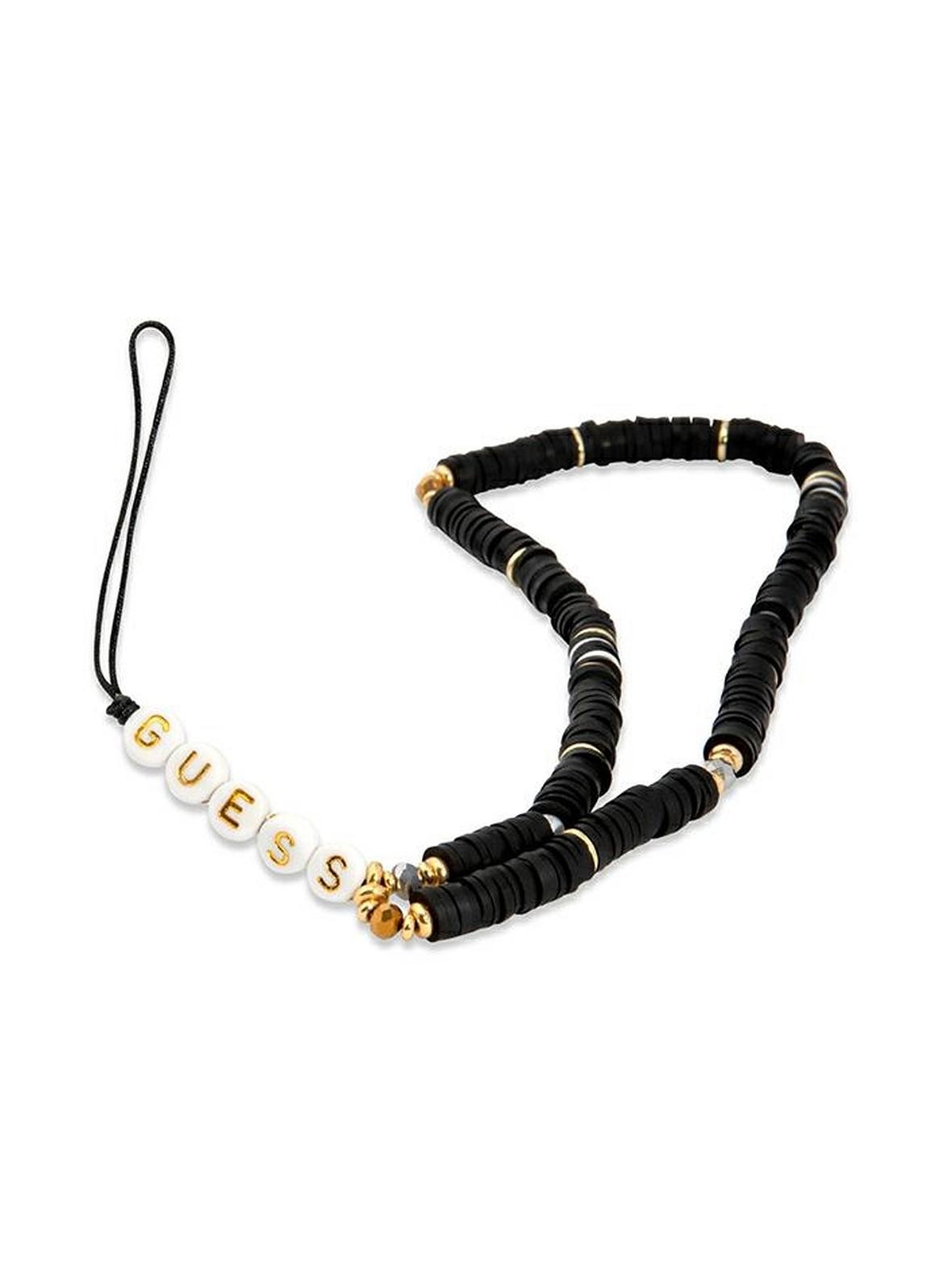 GUESS zawieszka GUSTPEARK (Heishi Beads) czarna