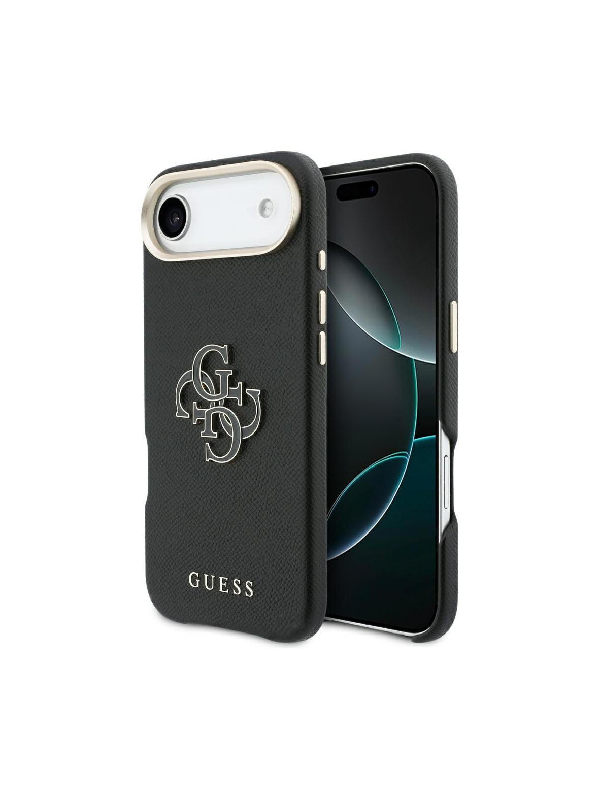 GUESS futerał do IPHONE 17 Air GUHCP17M5PS4RGGK (PU FW Resin Logo) czarny