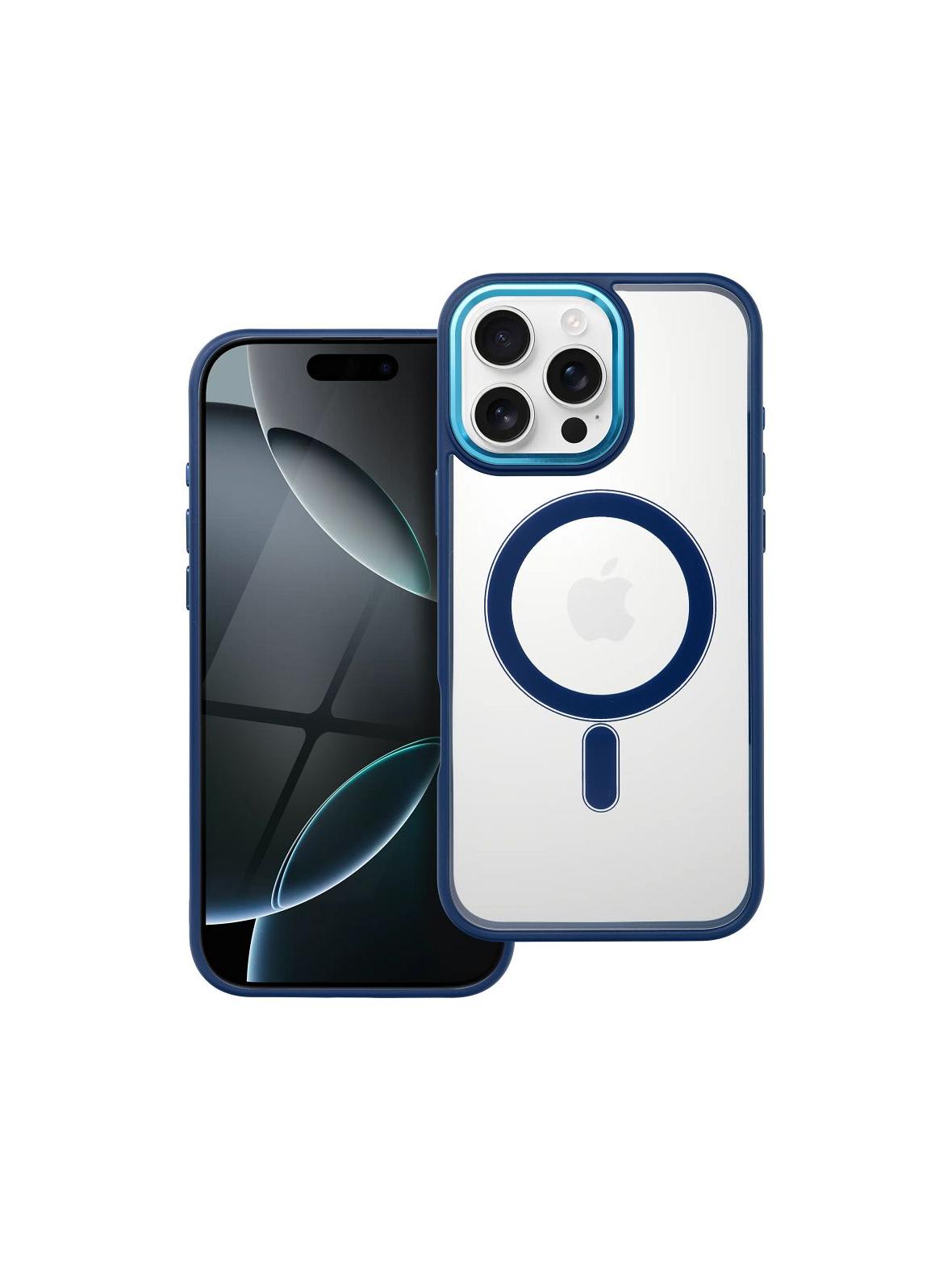 Futerał COLOR EDGE MAG COVER kompatybilny z MagSafe do IPHONE 16 Pro Max niebieski
