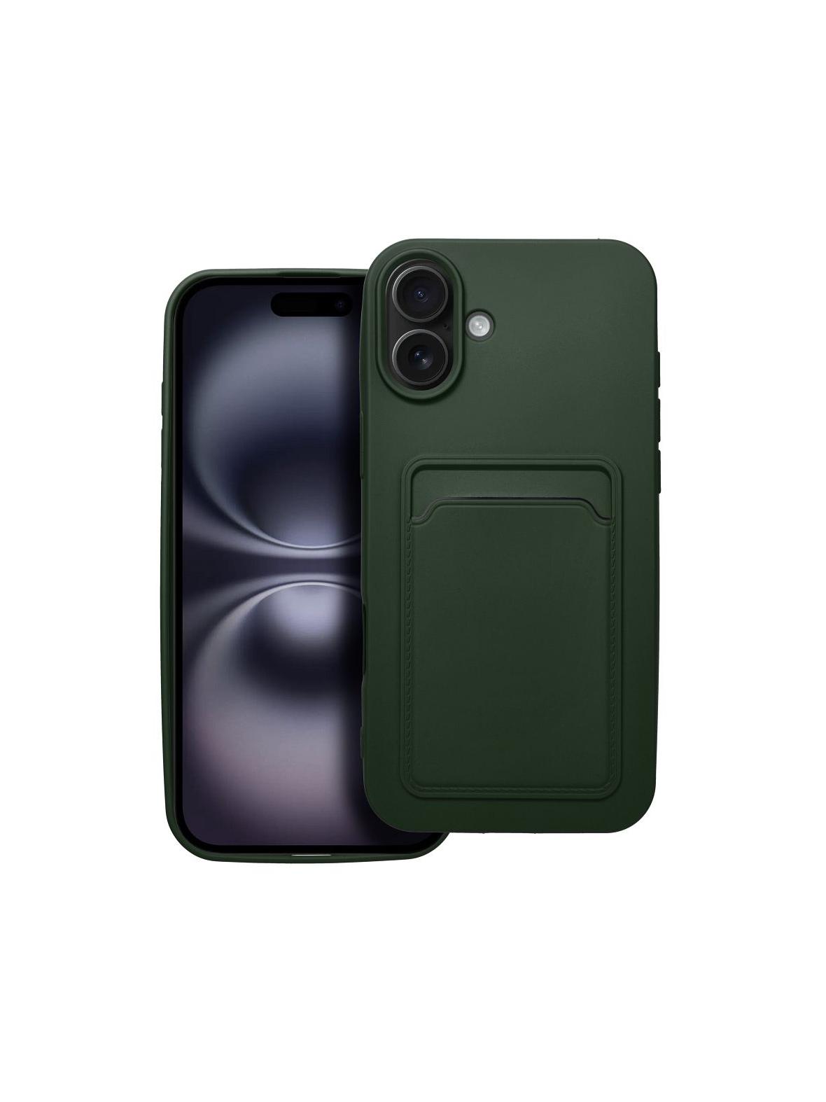 Futerał CARD CASE do IPHONE 16 Plus zielony
