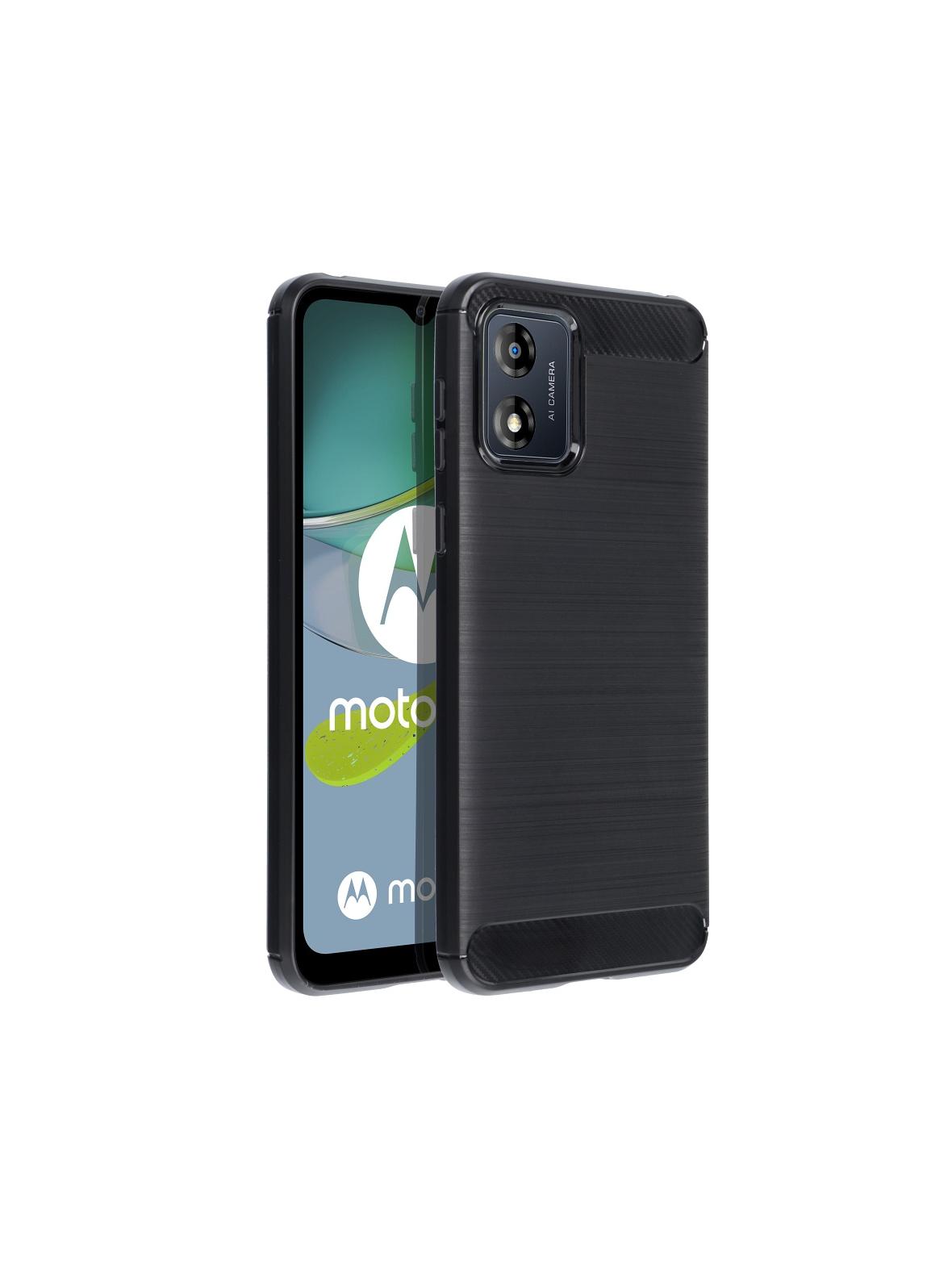 Futerał CARBON do MOTOROLA E13 czarny