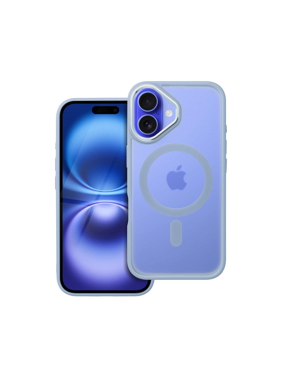 Futerał MATTE MAG COVER kompatybilny z MagSafe do IPHONE 16 niebieski