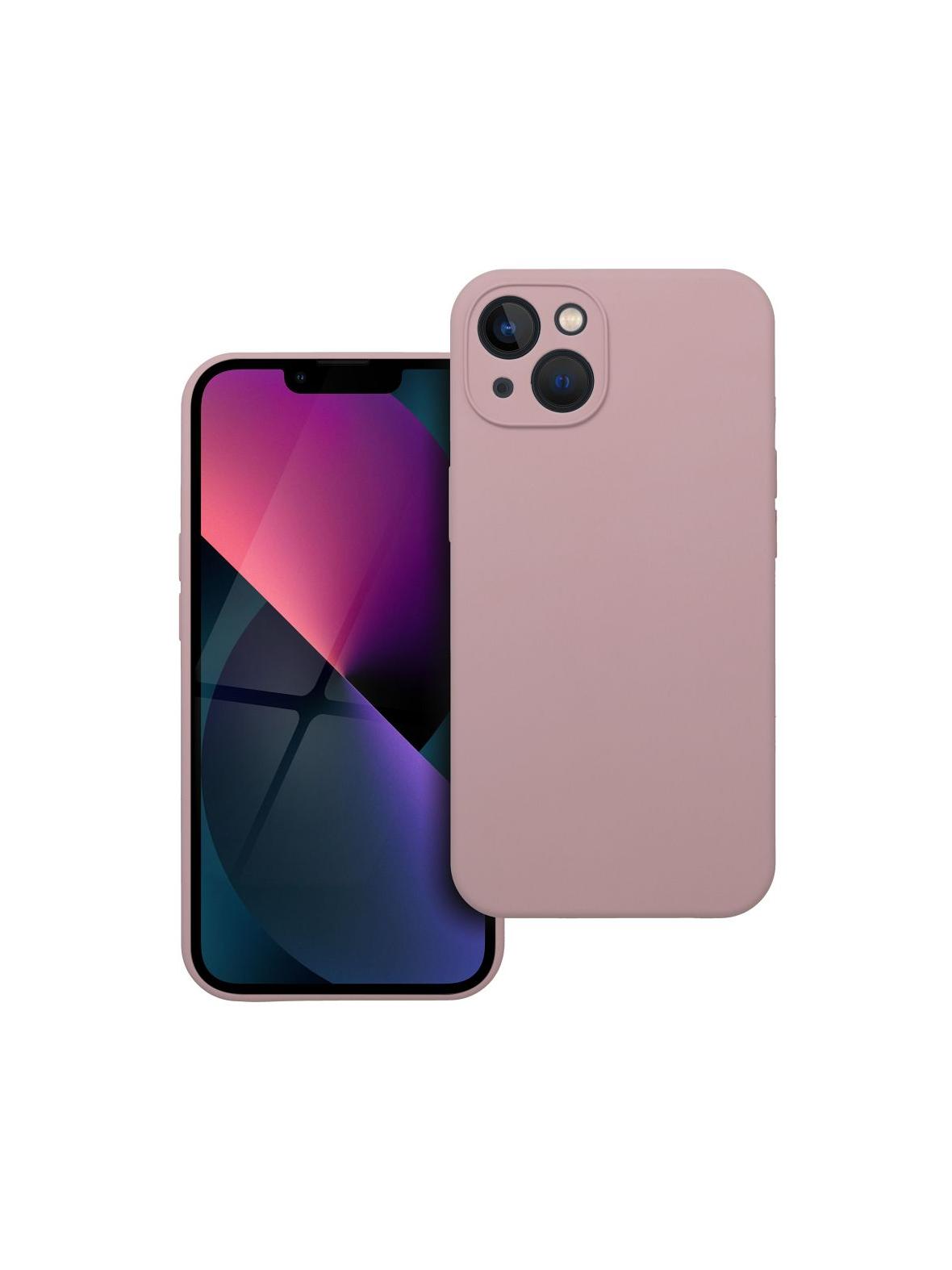 Futerał SILICONE 2mm do IPHONE 13 pudrowy róż