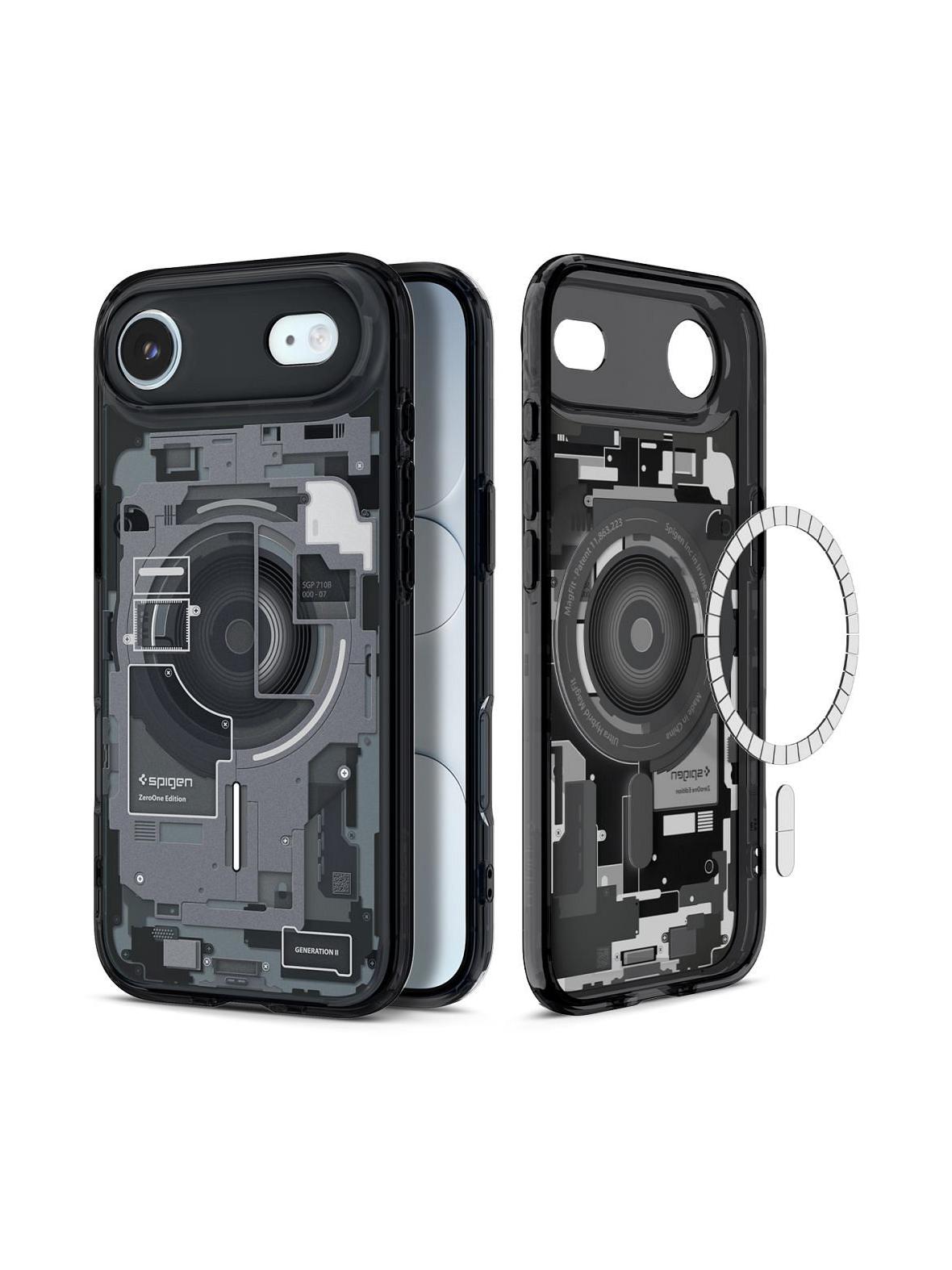 SPIGEN futerał ULTRA HYBRID MAG MAGSAFE IPHONE 17 AIR ZERO ONE BLACK