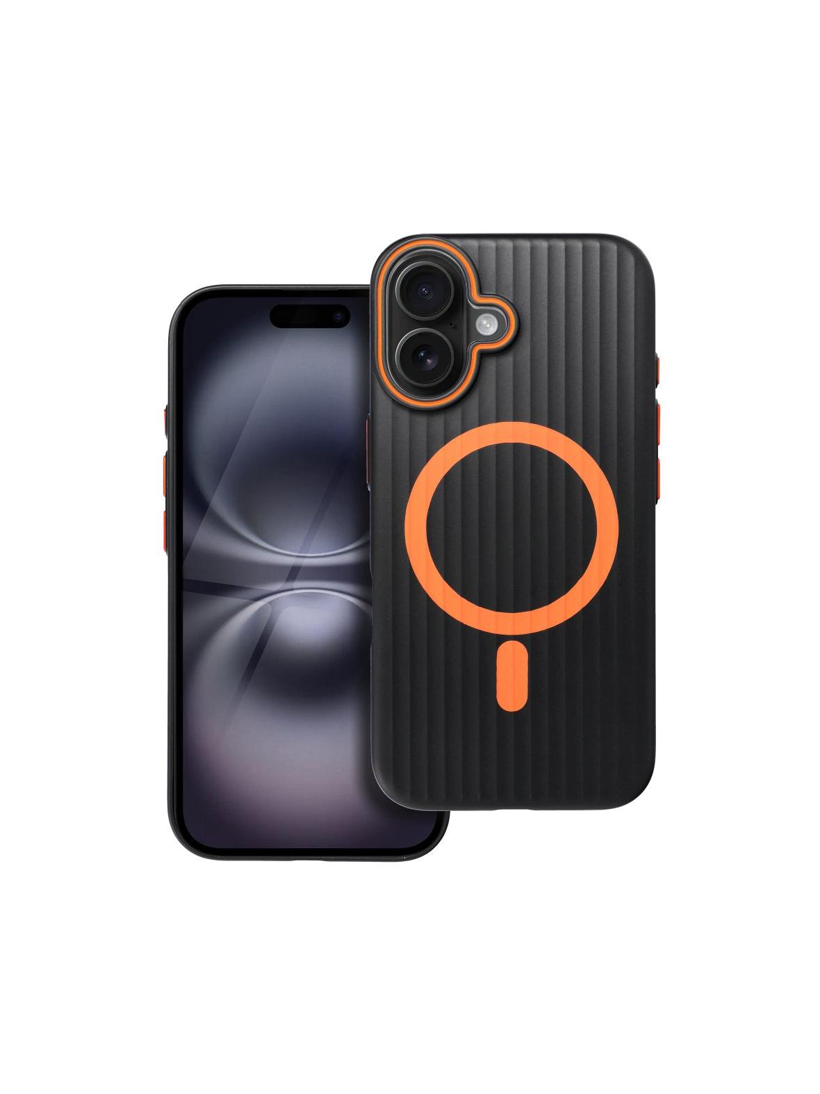 Futerał SIMPLY kompatybilny z MagSafe do IPHONE 16 tytan czarny