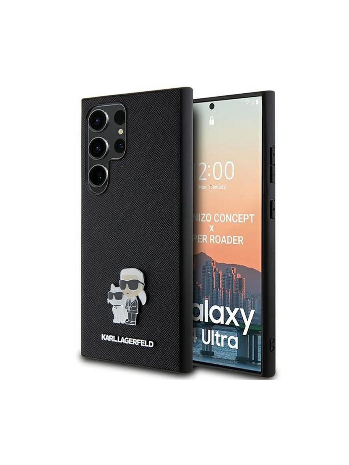 KARL LAGERFELD futerał do SAMSUNG S24 Ultra KLHCS24LPSAKCMPK (SAFFIANO KC PIN) czarny