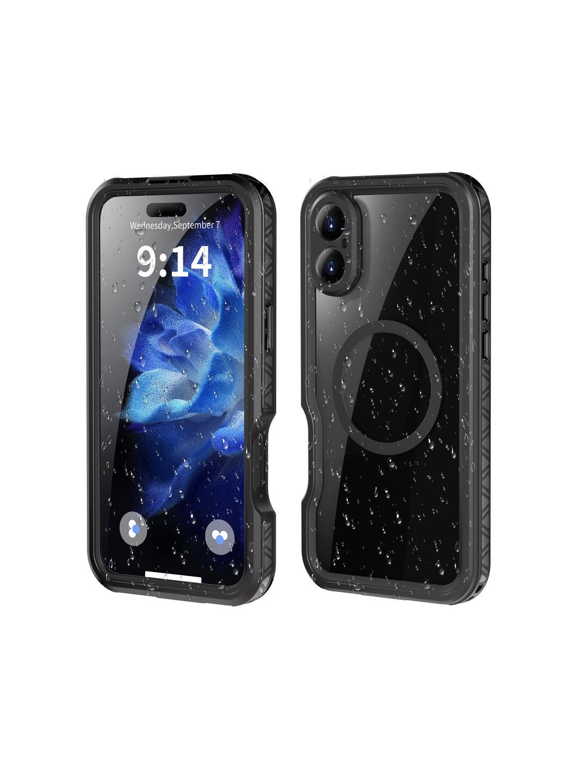 Futerał wodoodporny SHELLBOX GT kompatybilny z MagSafe do IPHONE 16 Plus czarny