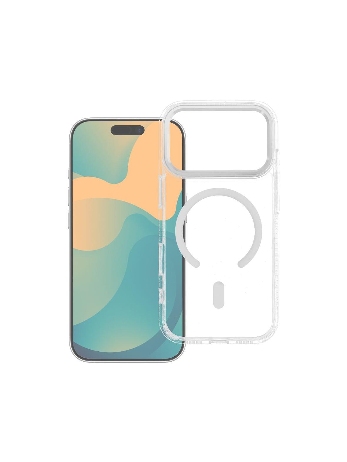 Futerał FRAME CLEAR HYBRID MAG COVER kompatybilny z MagSafe do IPHONE 17 Pro transparentny