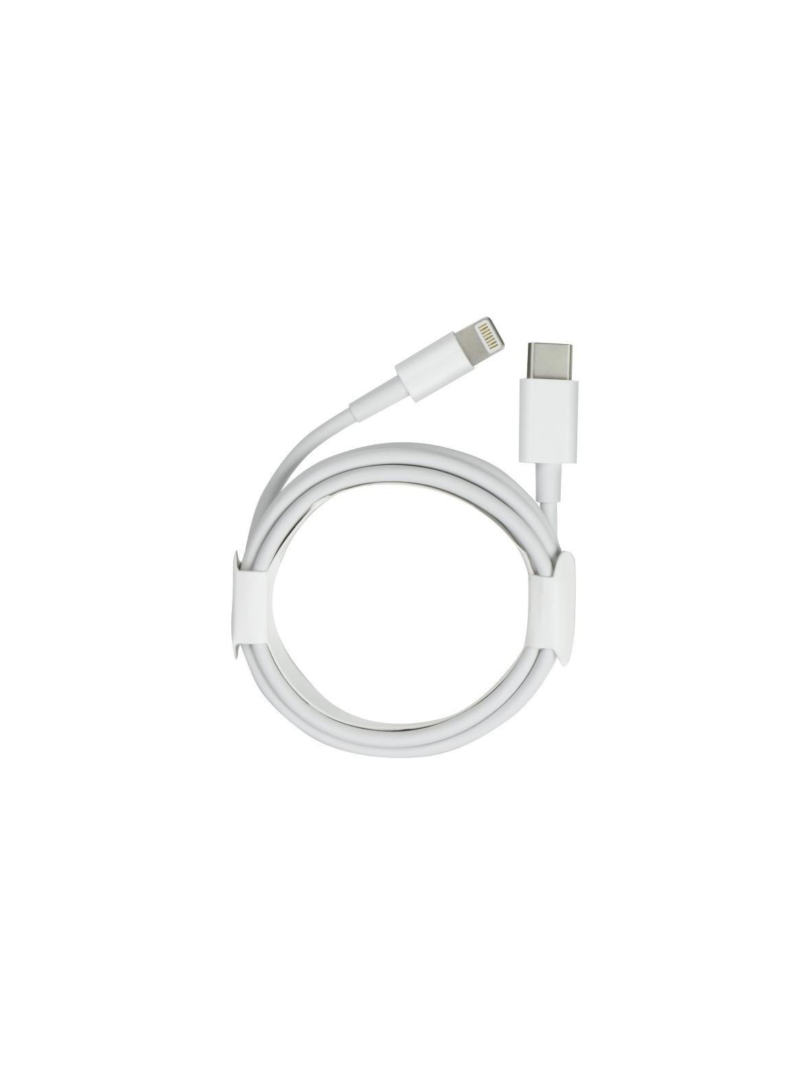 Kabel USB C do Lightning PD 2A 12W 1 m biały