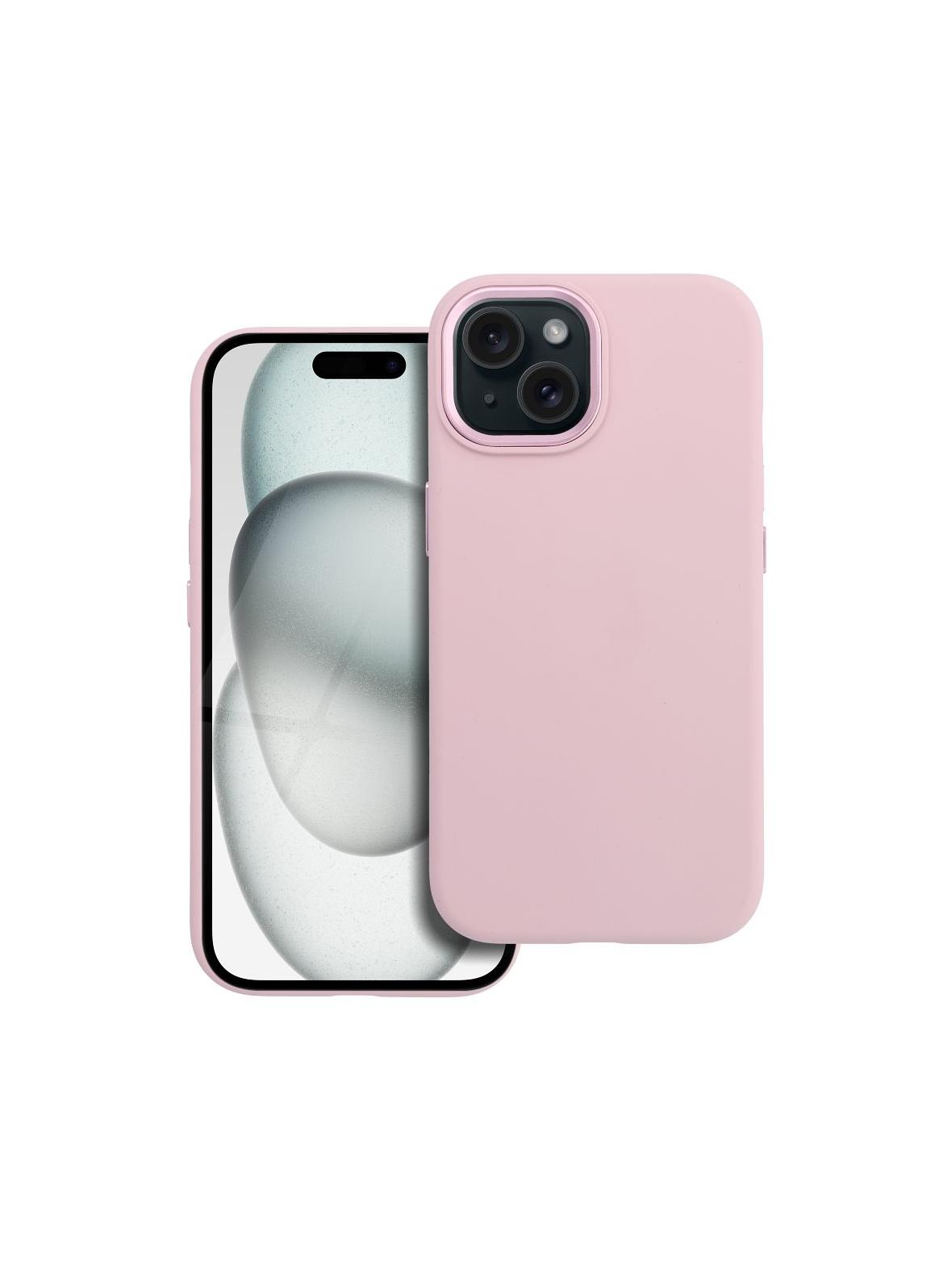 Etui na iPhone 15 Forcell F-Protect Frame Premium zgodny z MagSafe różowy 0INT