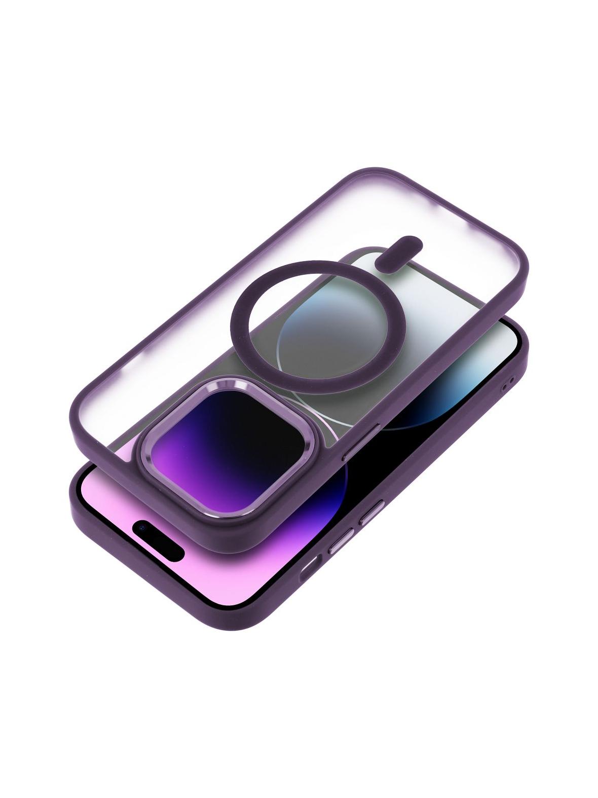 Futerał MATTE MAG COVER kompatybilny z MagSafe do IPHONE 11 fioletowy