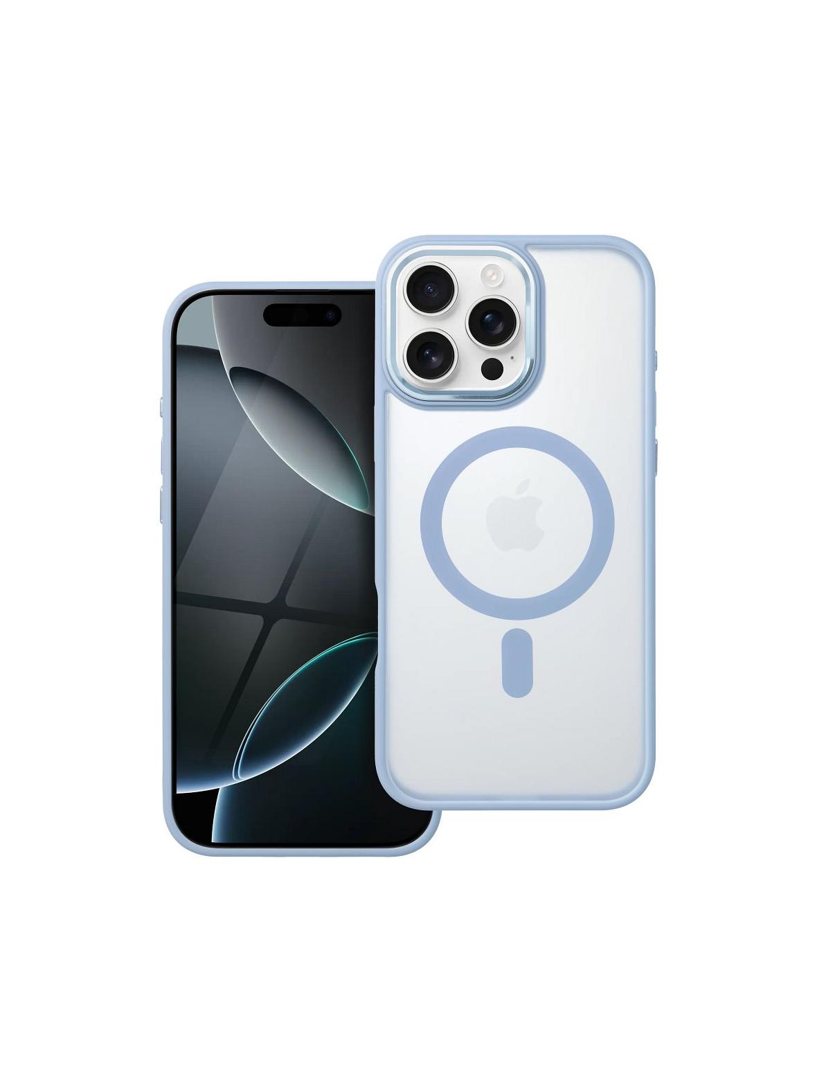 Futerał MATTE MAG COVER kompatybilny z MagSafe do IPHONE 16 Pro Max niebieski