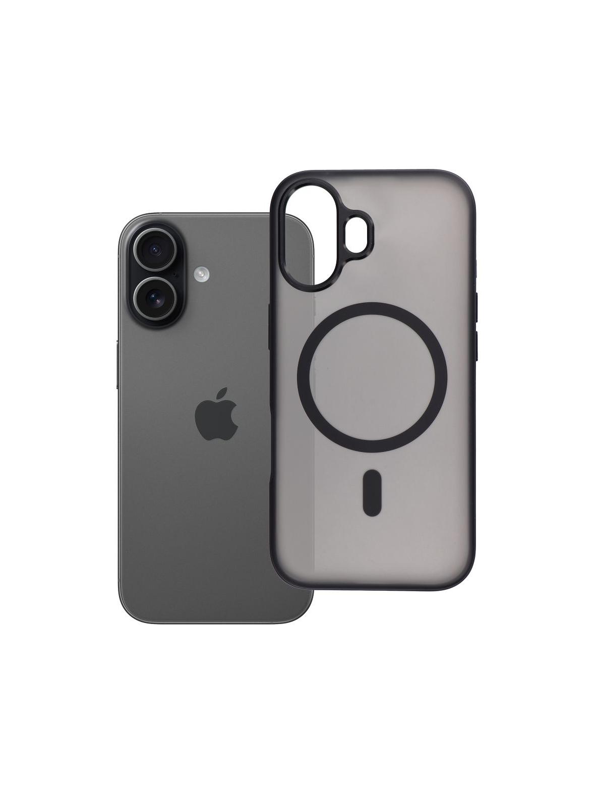 Futerał do iPhone 17 Flexline Mag Cover zgodny z MagSafe czarny