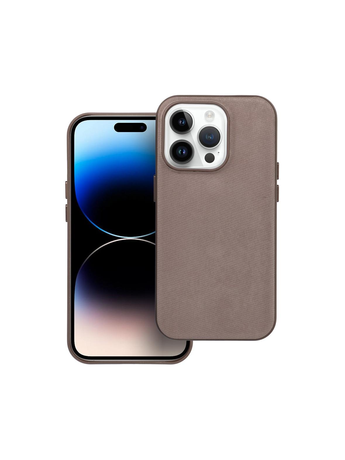 Futerał WOVEN MAG COVER kompatybilny z MagSafe do IPHONE 14 Pro jasny brązowy