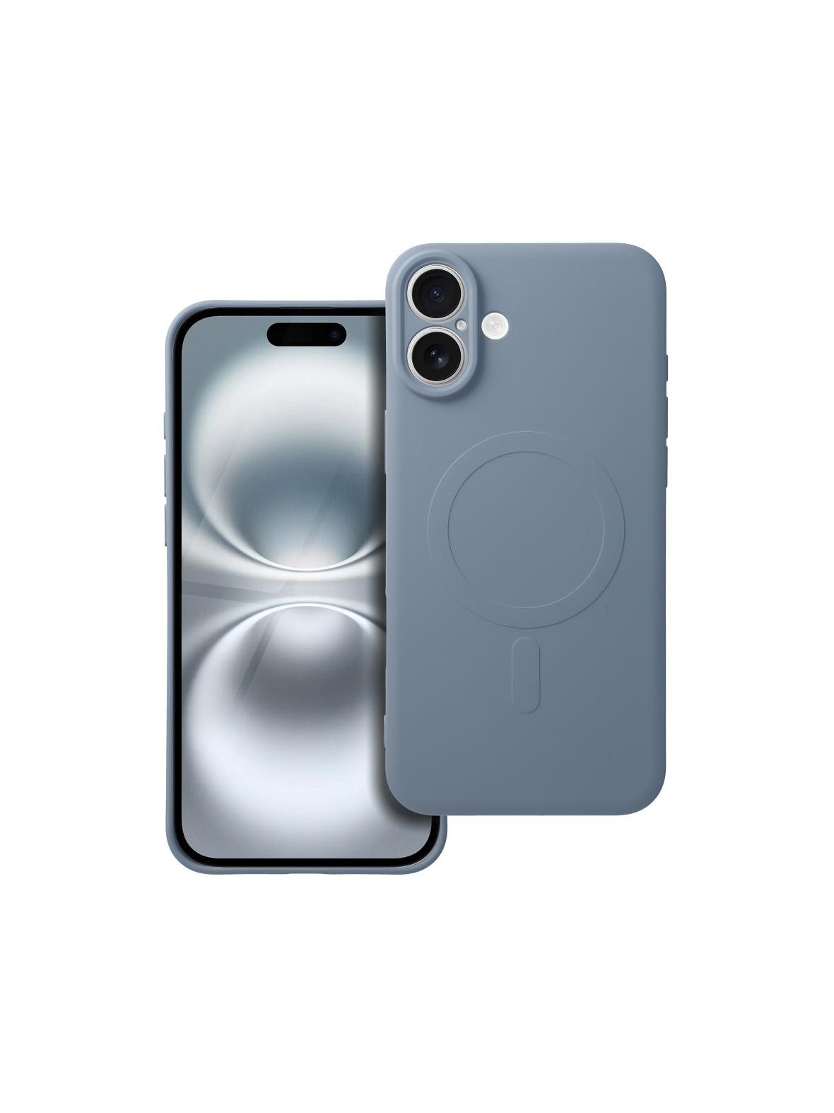 Futerał SILICONE MAG COVER kompatybilny z MagSafe do IPHONE 17 jasny niebieski