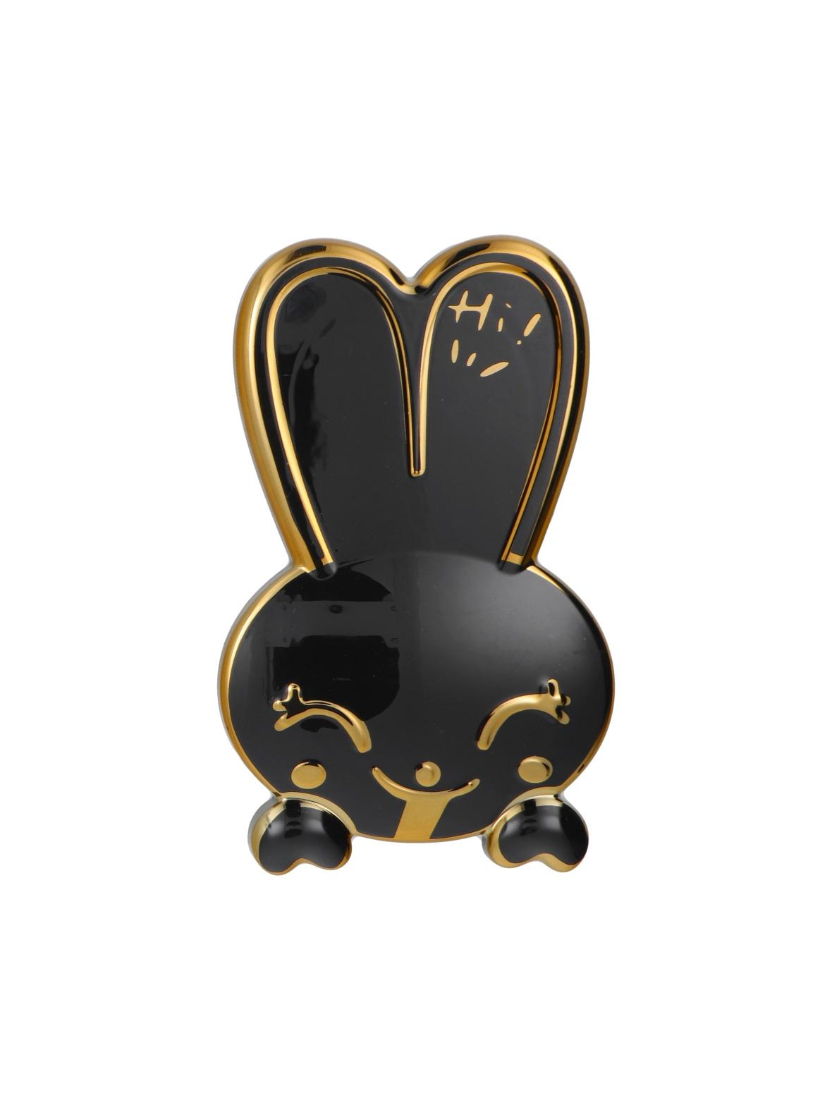 Stojak na telefon KRÓLICZEK - naklejany - czarny