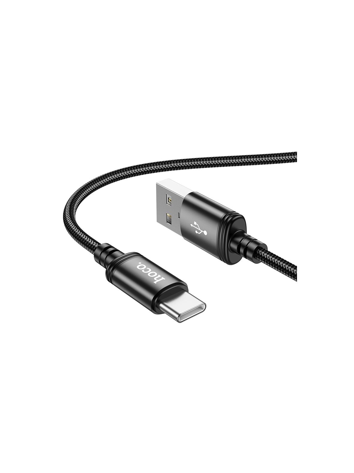 Kabel USB A do USB C Hoco 3A 1 m X89 czarny